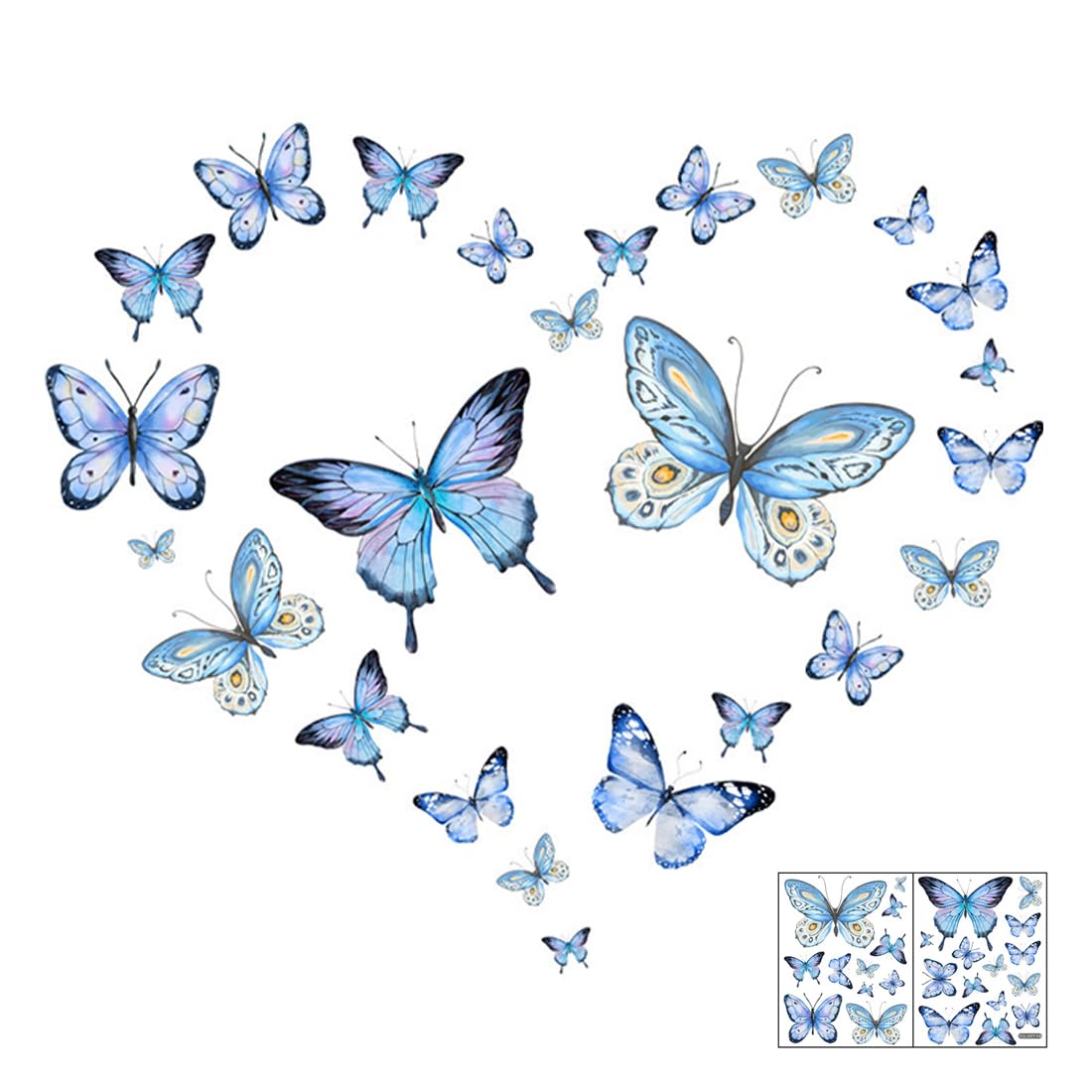 XURJUMI 25 Pegatinas De Pared Con Mariposas Luminosas, Adorable Pegatinas Pared Decorativas Infantiles, Mariposa Vinilos De Pared Decorativos, Pegatinas De Pared Para Dormitorio, Habitación In