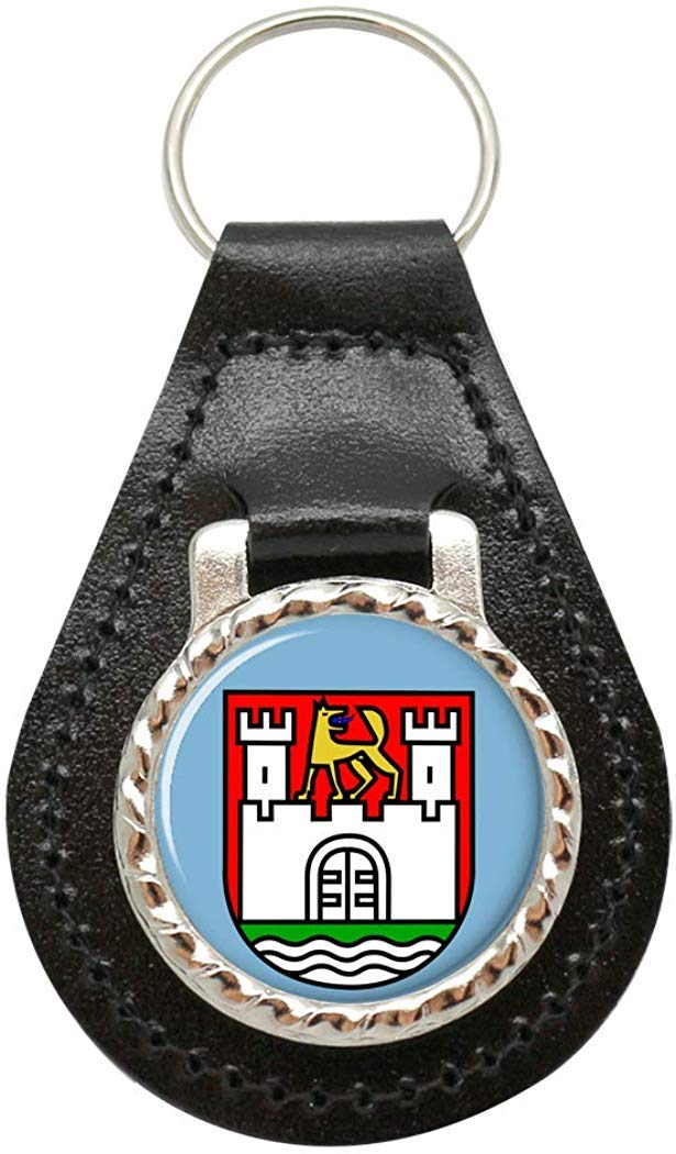 Giftshop UK Wolfsburg (Germany) Leather Key Fob