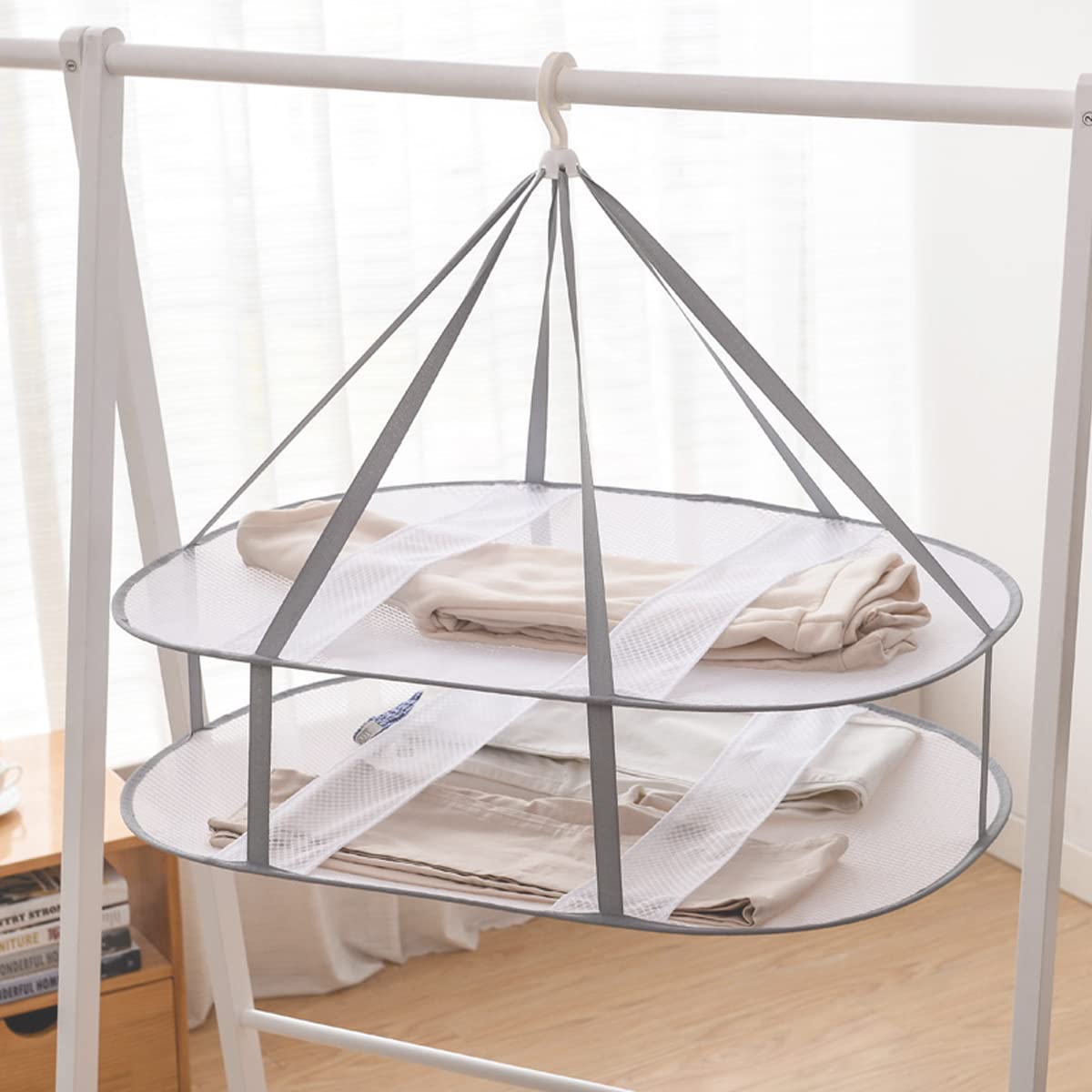 【送料無料】Laundry Wide Rack Amazon.com: SONGMICS Clothes Drying Rack, Wall-Mounted Drying Rack