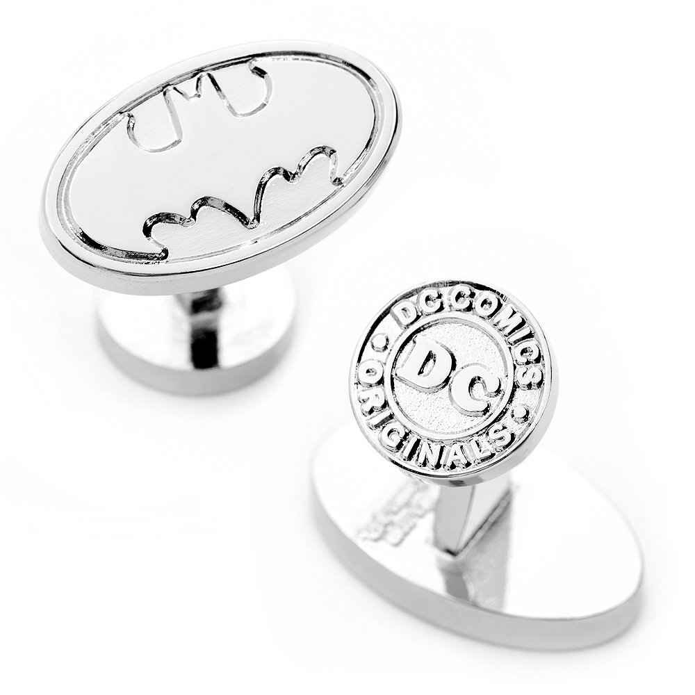 CufflinksIncDC Comics Silver Batman Logo Cufflinks, Officially Licensed