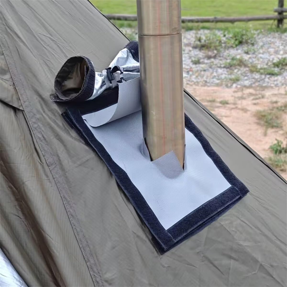 Amazon | テントストーブジャック 煙突ポート 難燃性 屋外