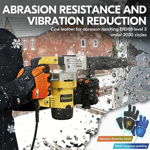 Vgo... Winter Work Gloves Men Waterproof - Image 4