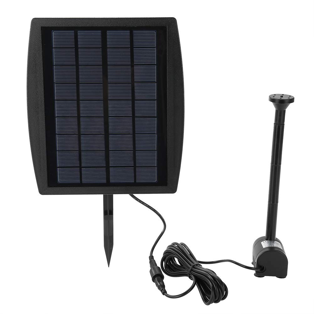 Estink - Pompa per fontane a energia Solare, DC12 V, 2,5 W, con Batteria da 2200 mAh, per laghetto, Piscina e Giardino
