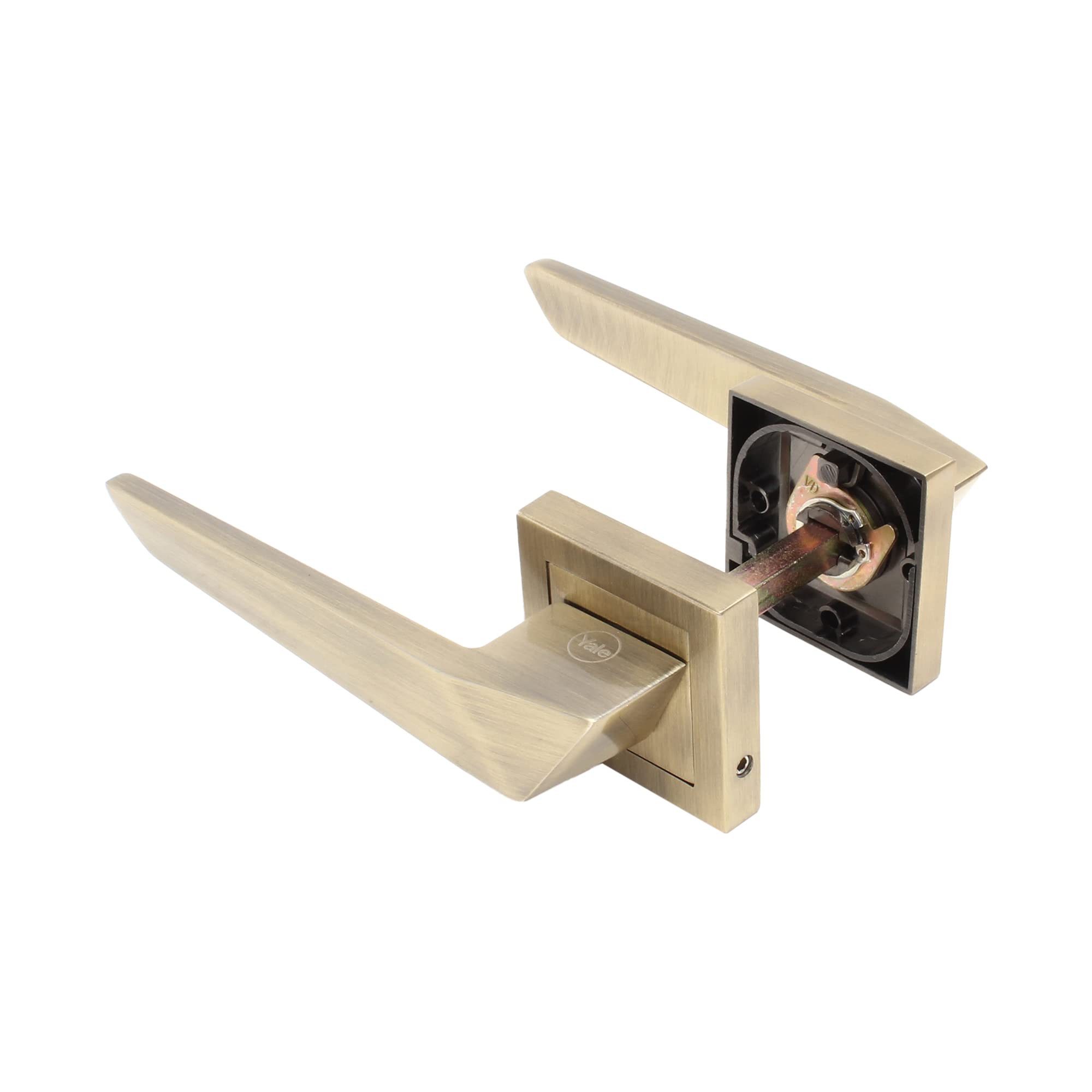 みや Yale Mortise Door Handle YMC 521 with 60 MM Cylinder Key_KNOB ON
