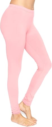 STRETCH IS COMFORT Womens and Plus Size Oh So Soft Full and Knee Length Leggings | Basic Essentials | Small to 7X