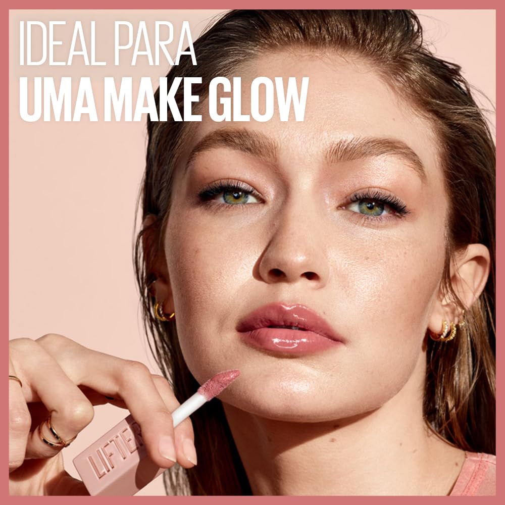 Maybelline NY Lip Lifter Gloss Brilho Labial com Ácido Hialurônico, Promove Lábios Volumosos, Hidratados e Cheios de Brilho, Aplicador XL para Make Glow, Cor Petal, 5.4ml em promoção! Veja a oferta e mais achadinhos de Gloss 9 Hoje é o melhor dia para comprar Maybelline NY Lip Lifter Gloss Brilho Labial com Ácido Hialurônico, Promove Lábios Volumosos, Hidratados e Cheios de Brilho, Aplicador XL para Make Glow, Cor Petal, 5.4ml com aquele preço maroto! Promoção! Aproveite a oferta! 9