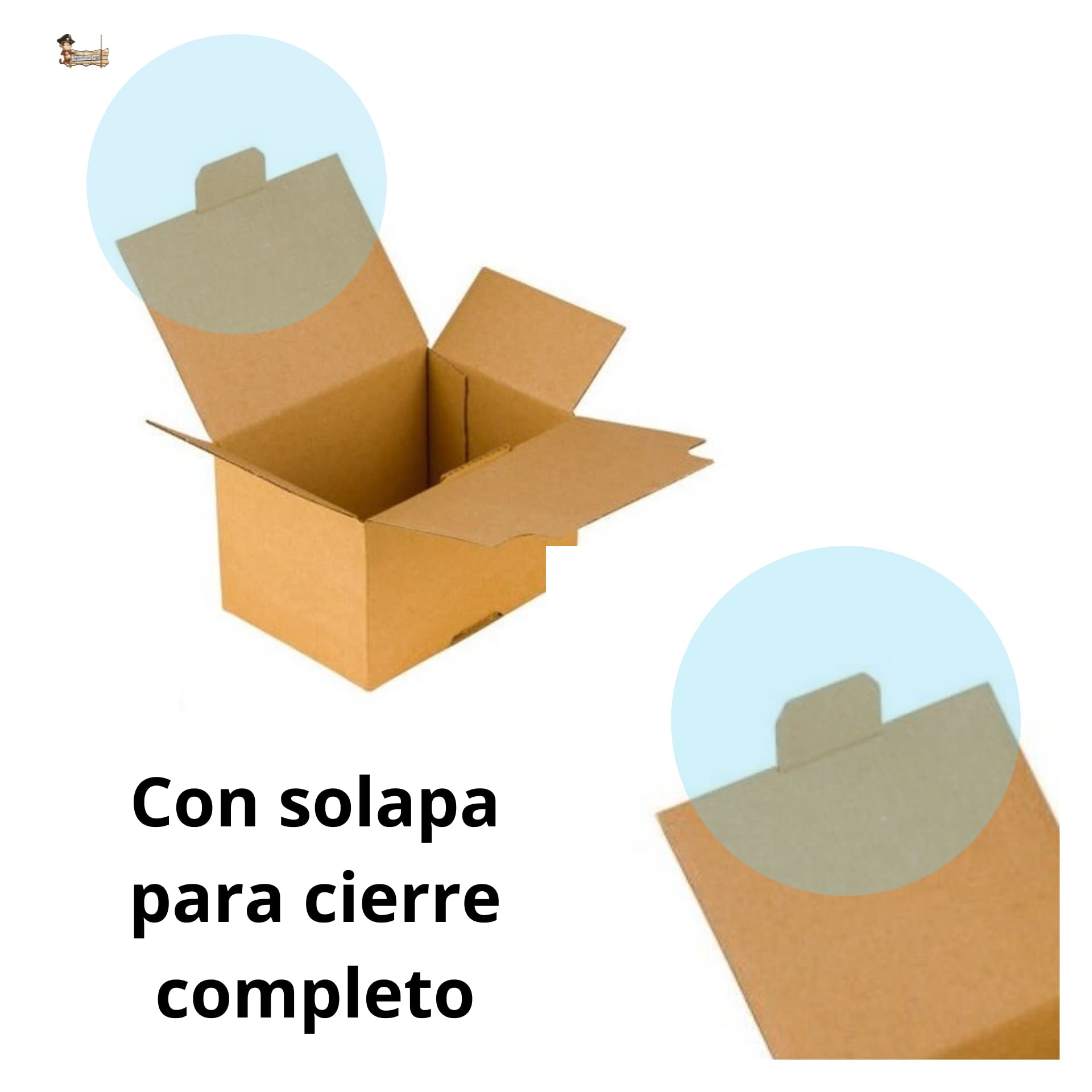BricoLoco. Lote 10 cajas de cartón automontables autoensamblaje. Cajitas pequeñas para envíos, mudanzas y regalos. Caja almacenaje (10 lotes)