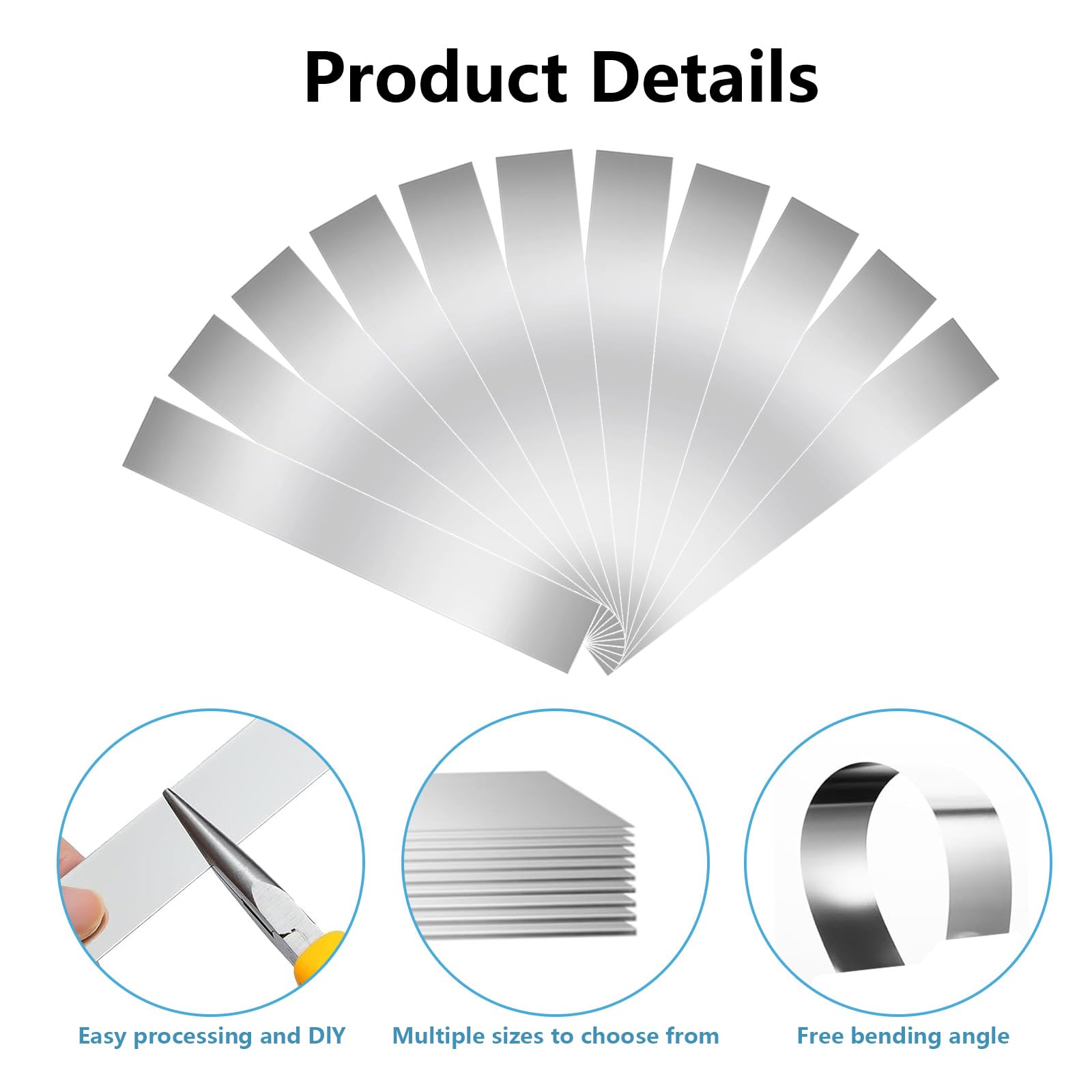304 Stainless Steel Shim Stock - 50 Pieces -3