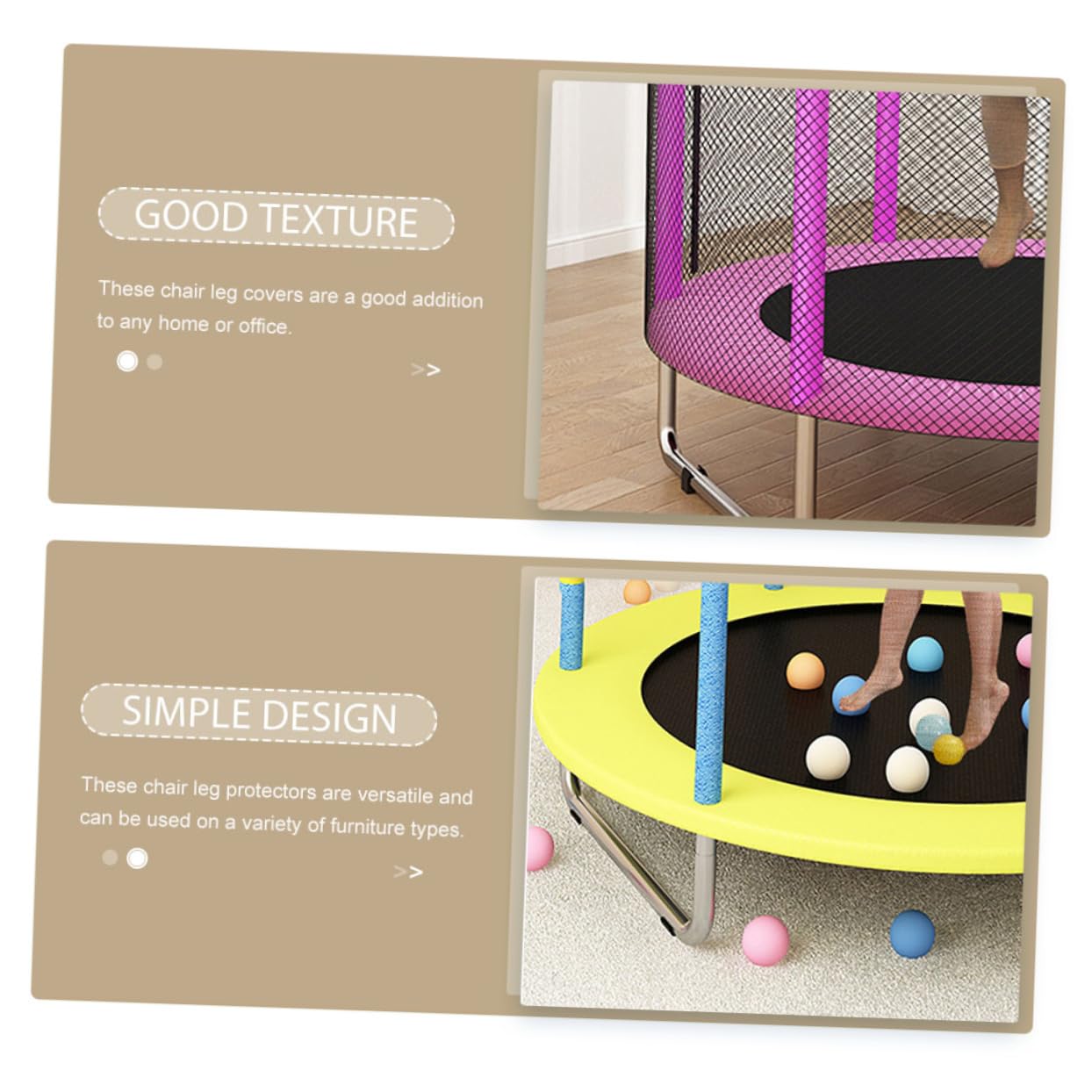 DOITOOL De Patas para Muebles Almohadillas para Patas De Muebles Fundas para Patas De Taburetes Deslizadores para Gabinetes De Patas De 30 Piezas*4