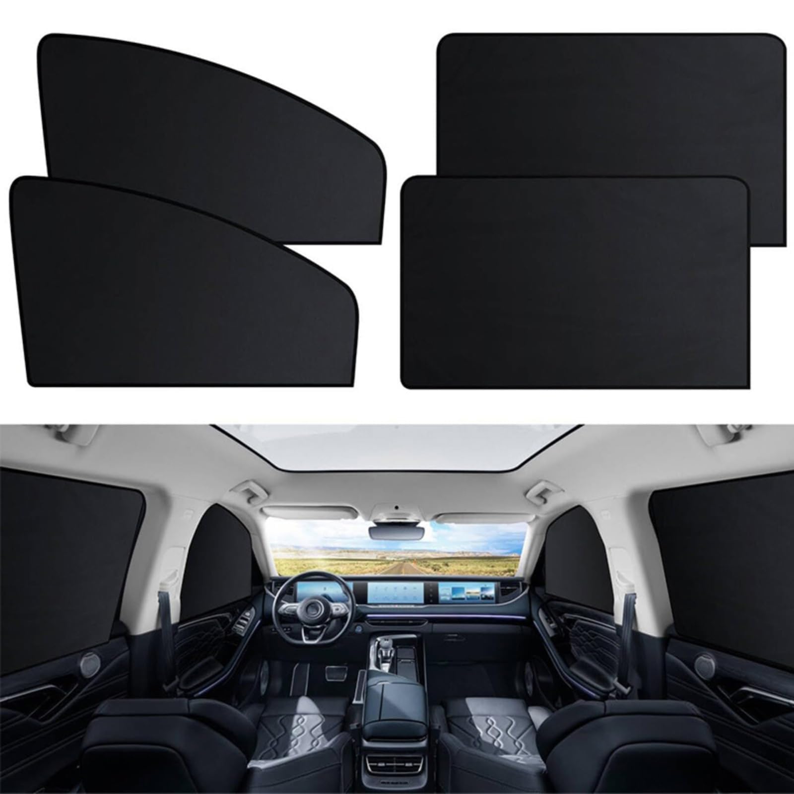 MLUQPEZUZ Car Side Window Shades, for Kia Sportage LWB NQ5 2023 2024 Car Window Shades Auto Privacy Curtains Blocks UV Rays Automotive Sunscreen Accessories,A