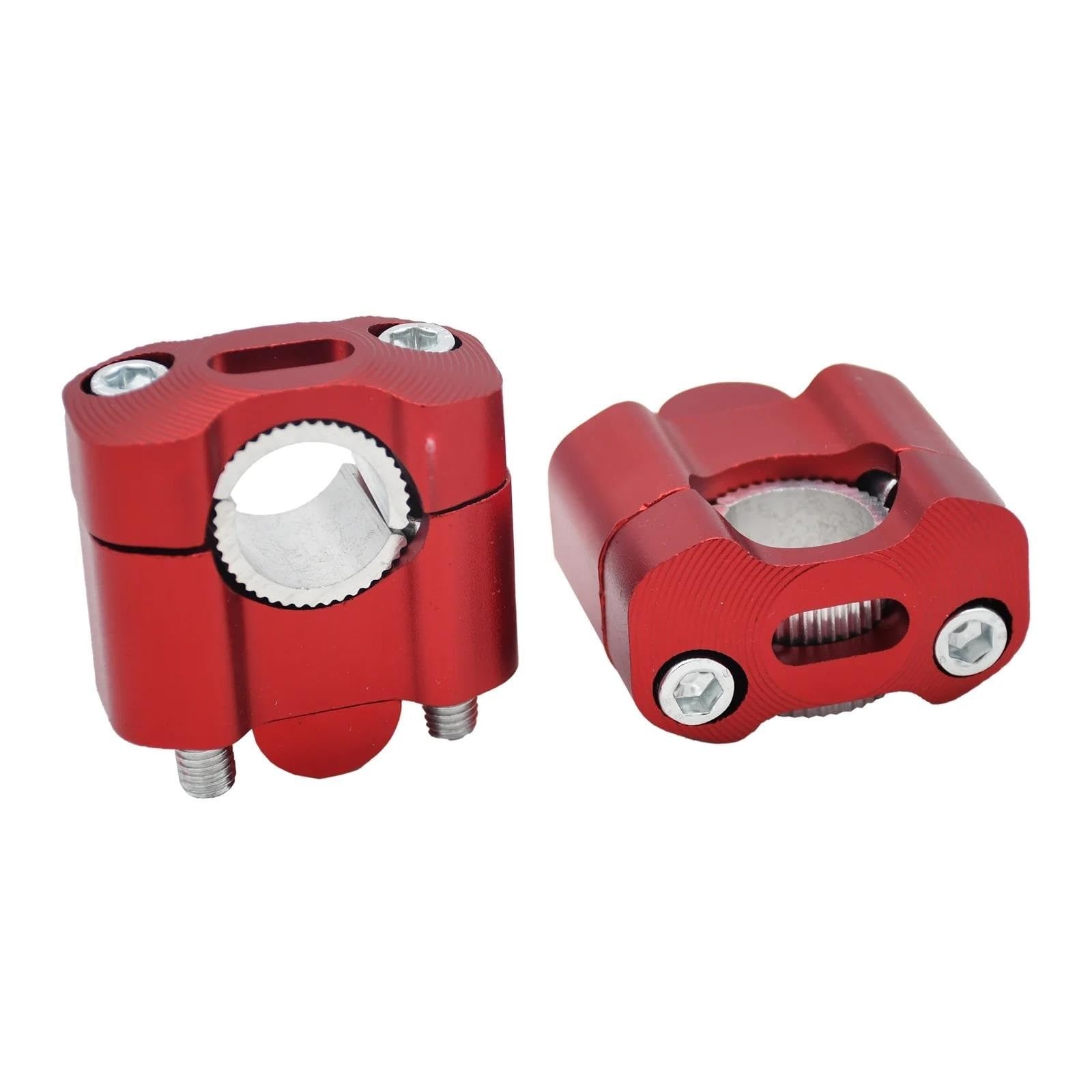 Hdhcscagh Red Motorcycle 22 Mm 28 Mm Handlebar Clamp Handlebar Risers Adapter Universal Bar Clamps Handlebar Clamps Risers(,28 Mm)