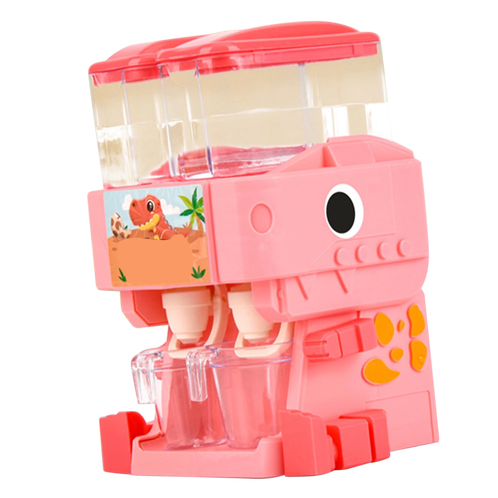 ACOGEDO Small WATER Dispenser Toy Simulation Dinosaur Shape Safe Cute Drinking Fountain Toy for Kids Green the of to Thirst to Function DRINKABLE WATER a Dispenser Function Dinosaur (Pink)