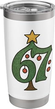 Christmas 67 Funny Gen Alpha Meme Zoomer Memes 6 7 Stainless Steel Insulated Tumbler