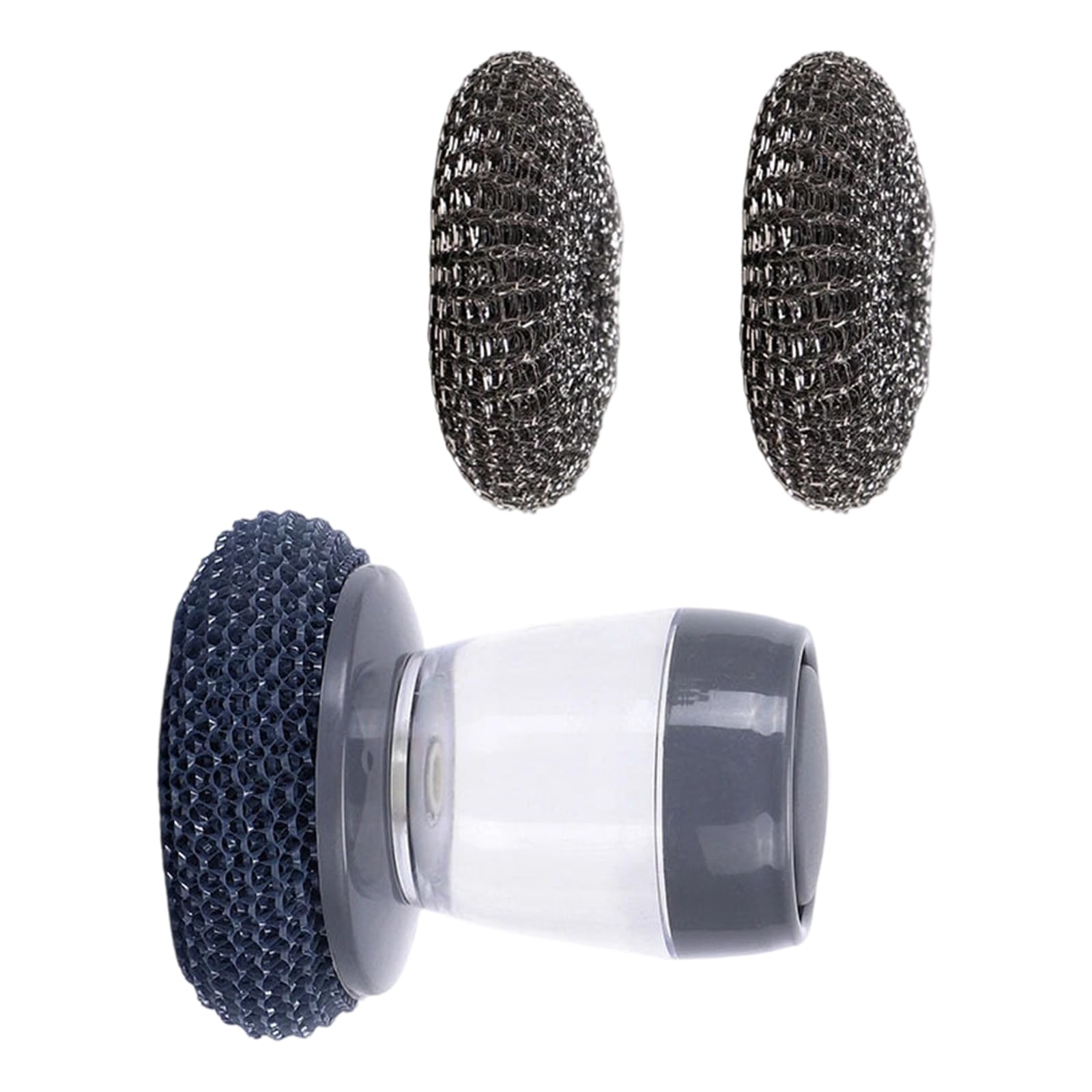 Btgghytr Automatic Soap Dispenser Scrubber with Comfortable Grip for Kitchen Cleaning Tasks for Pool Wall, Bathroom, Grout Scrub Brush for Pots
