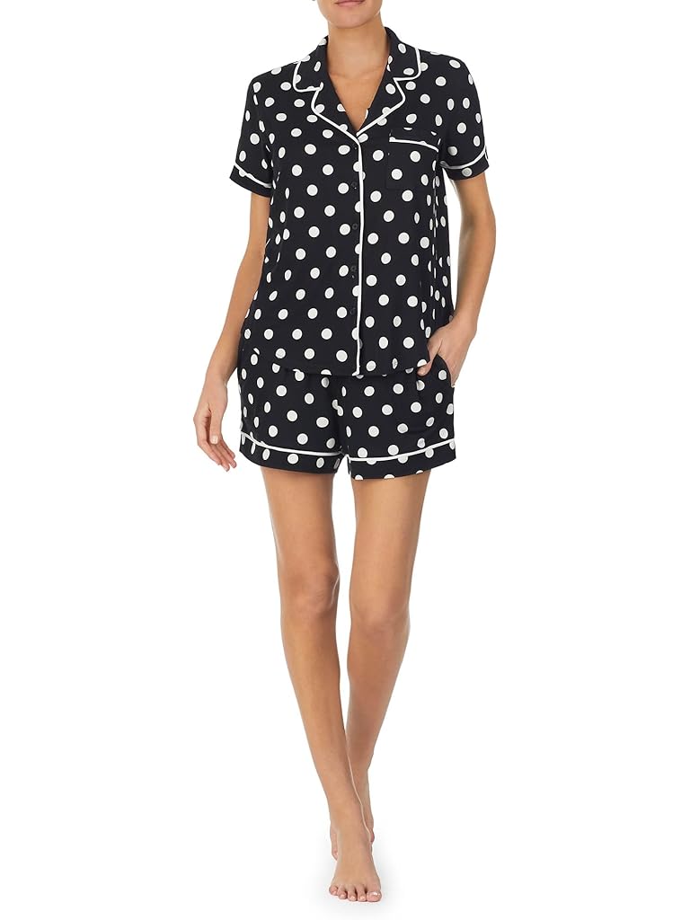 Kate Spade New York Brushed Jersey Short Sleeve Short PJ Set