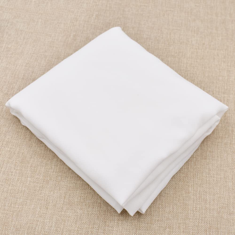 Vliesstoff-Bügelvlies, Aufbügelbare Einlage, einseitig, abwaschbar, selbstklebend, Polyester, weiß, 1,5 x 1 m