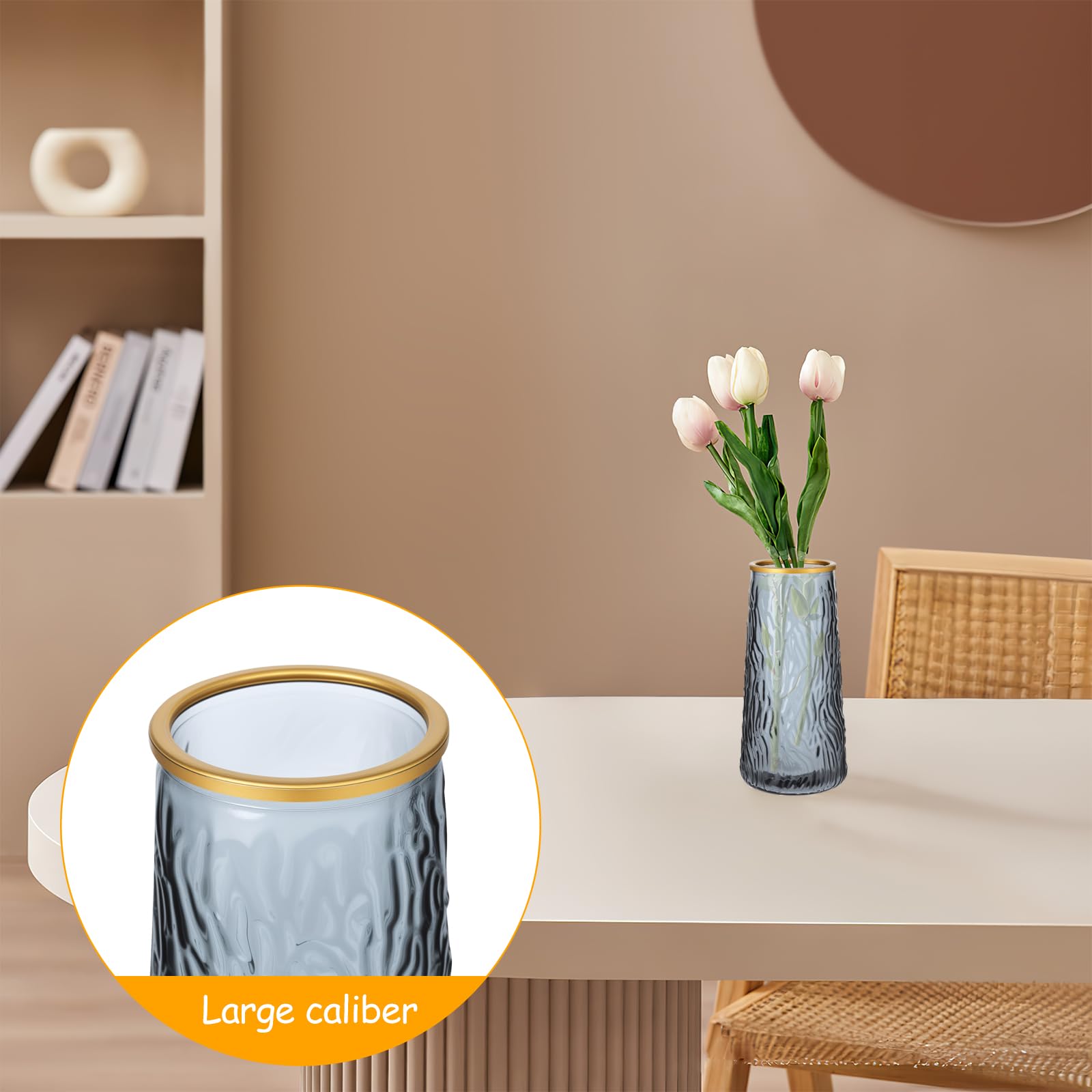 Szklane Wazony do dekoracji stołu, nowoczesne wazony na kwiaty, dekoracja stołu, na wesele, małe szklane wazony, dekoracyjne wazony tulipany, przezroczyste, na tulipany, orchidee, róże, do salonu