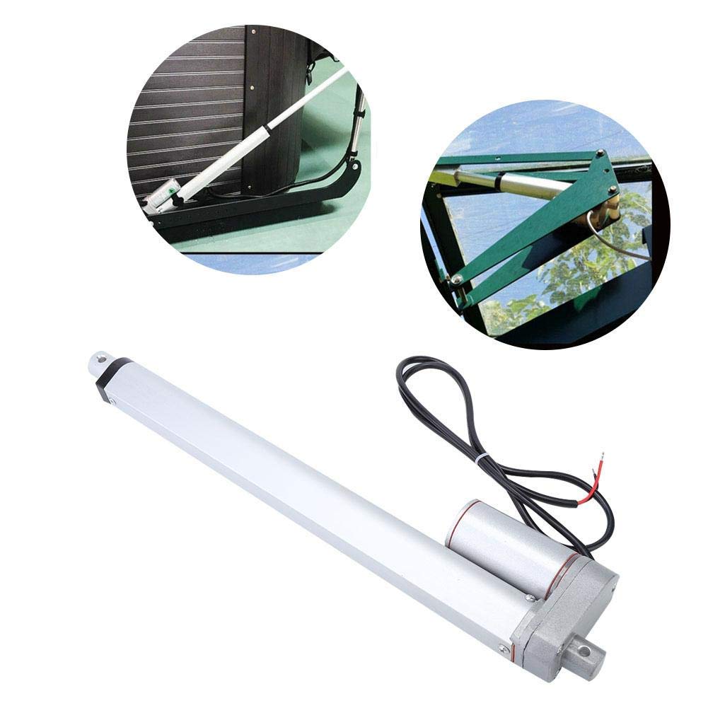 Linear Actuator, JS-TGZ-U1 Linear Actuator Electric DC Motor 30mm/s 300N 12VDC IP45 Actuator for Remote Control Centralized Control or Automatic Control(300mm)