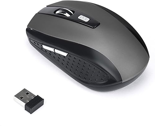 Miniatura 8 de Mouse inalámbrico para juegos de 2.4 G con receptor USB, mouse inalámbrico para laptop, PC, escritorio, mouse portátil inalámbrico para trabajar