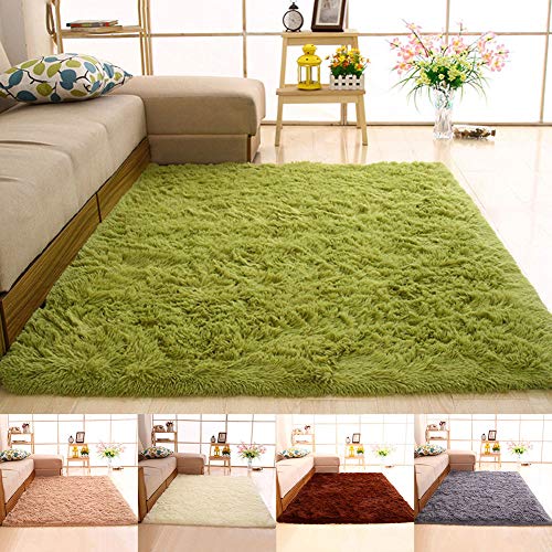 Syfinee Super Soft Fluffy Faux Rug Modern Living Room Rugs Bedroom Soft Shaggy Carpet Anti Slip Fluffy Plush Rug