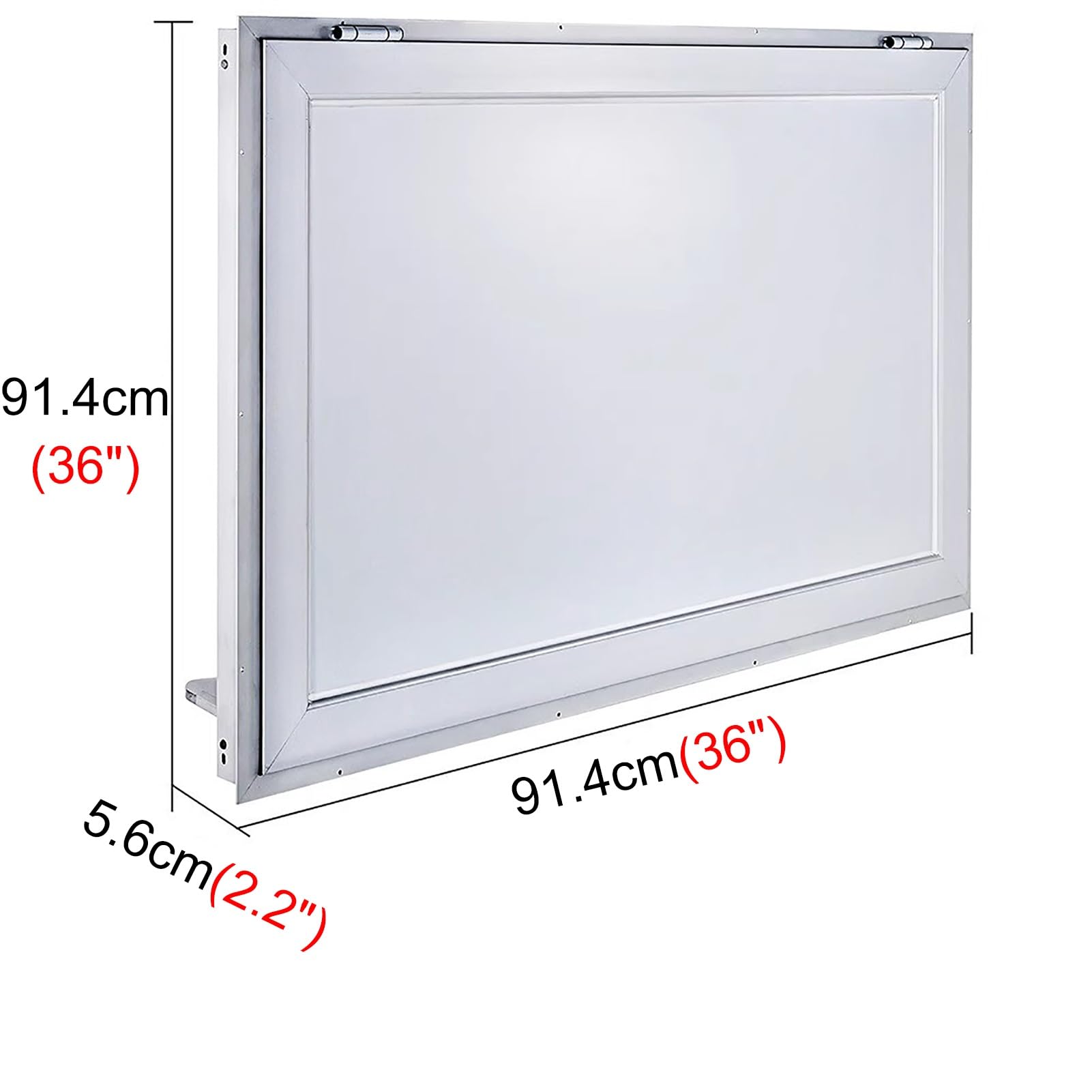 Ventana Ventanas de Concesión para Food Trucks, Equipamiento de Ventanas para Food Trucks con Pasamanos en La Puerta, Ventana de Servicio para Furgonetas Sprinter, Ventanas para Garajes(Without screen