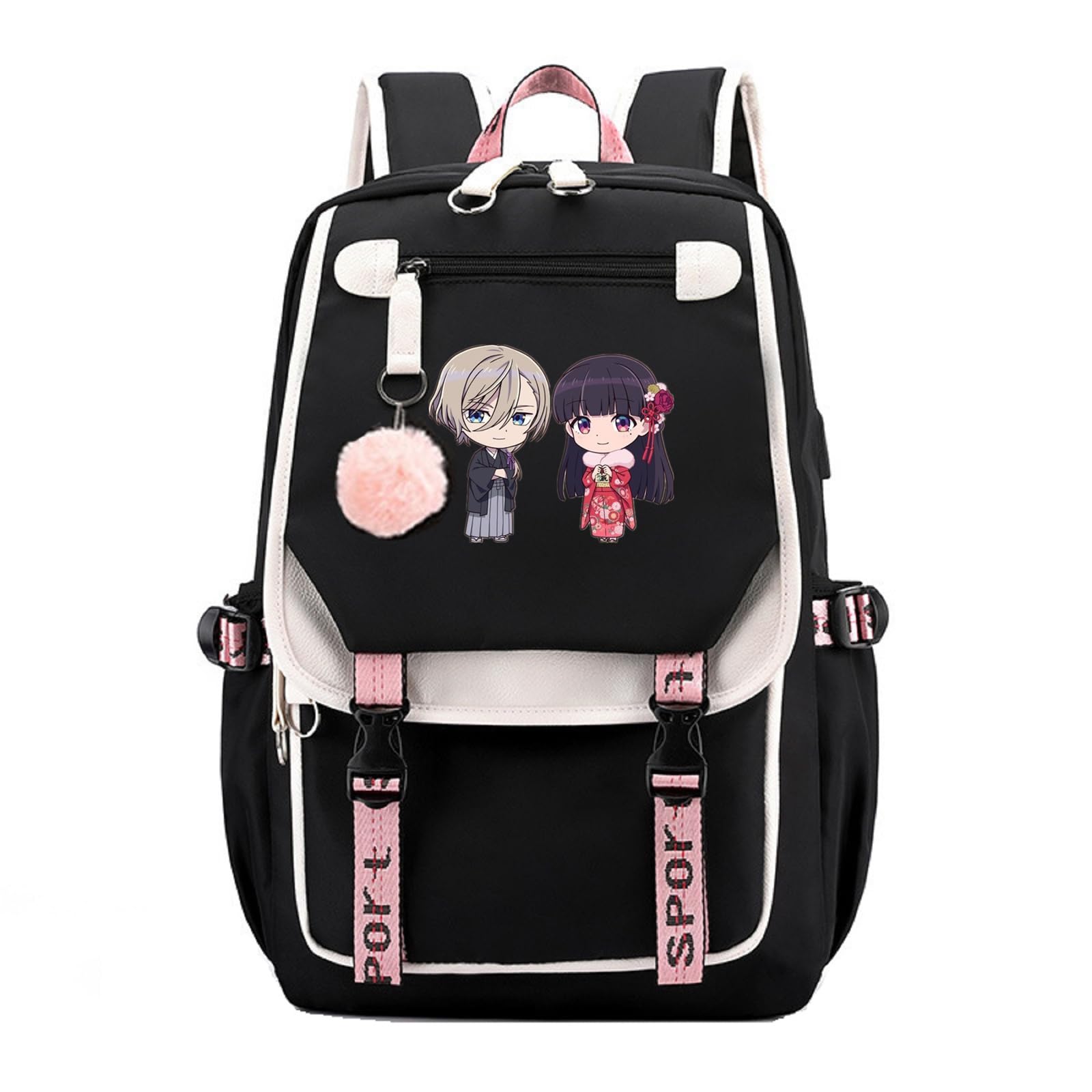 GO2COSY Anime Backpack My Happy Marriage Daypack Student Bag School Bag with USB port 3