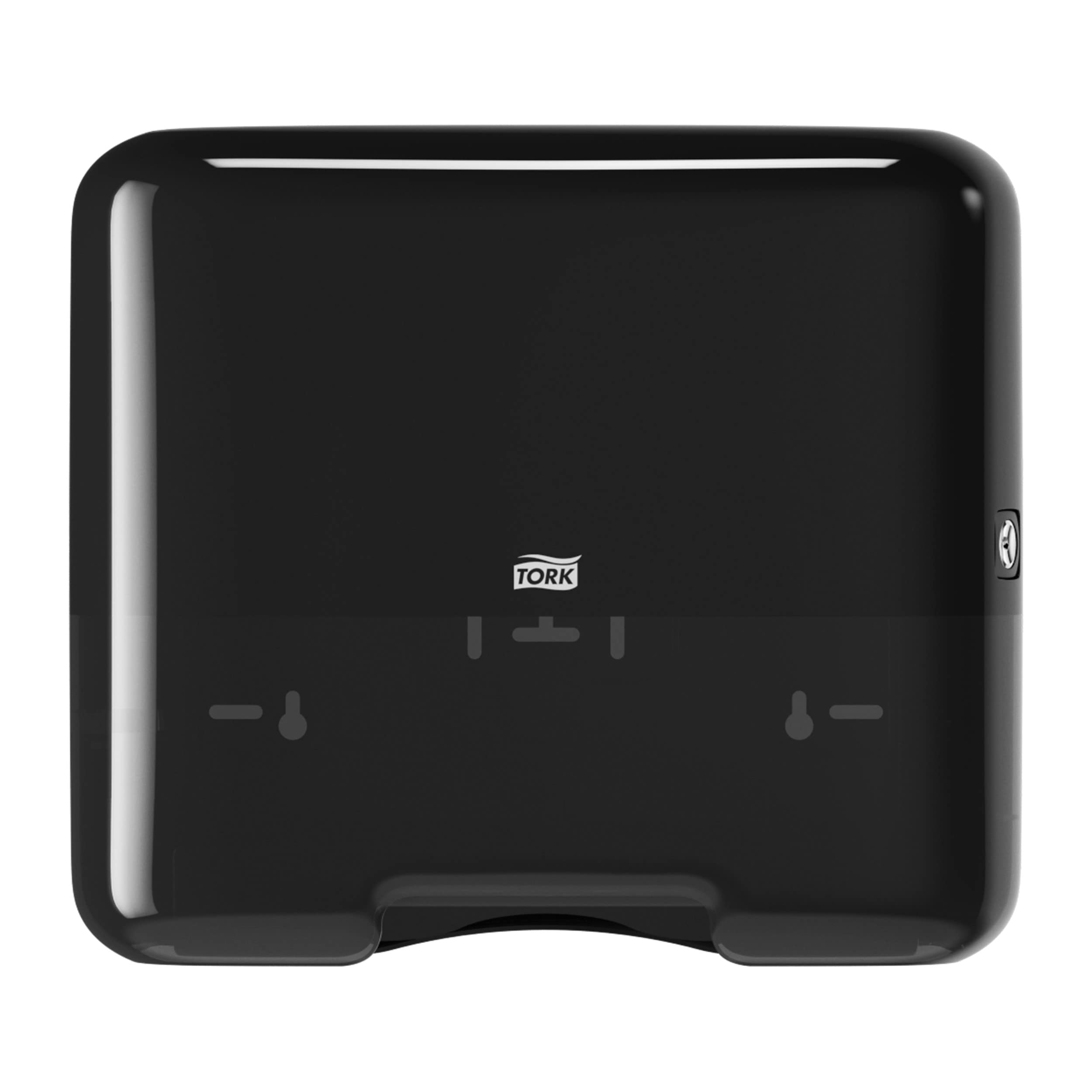 Tork 553108 Dispensador mini de toallas de mano plegadas en C y ZZ Elevation Negro