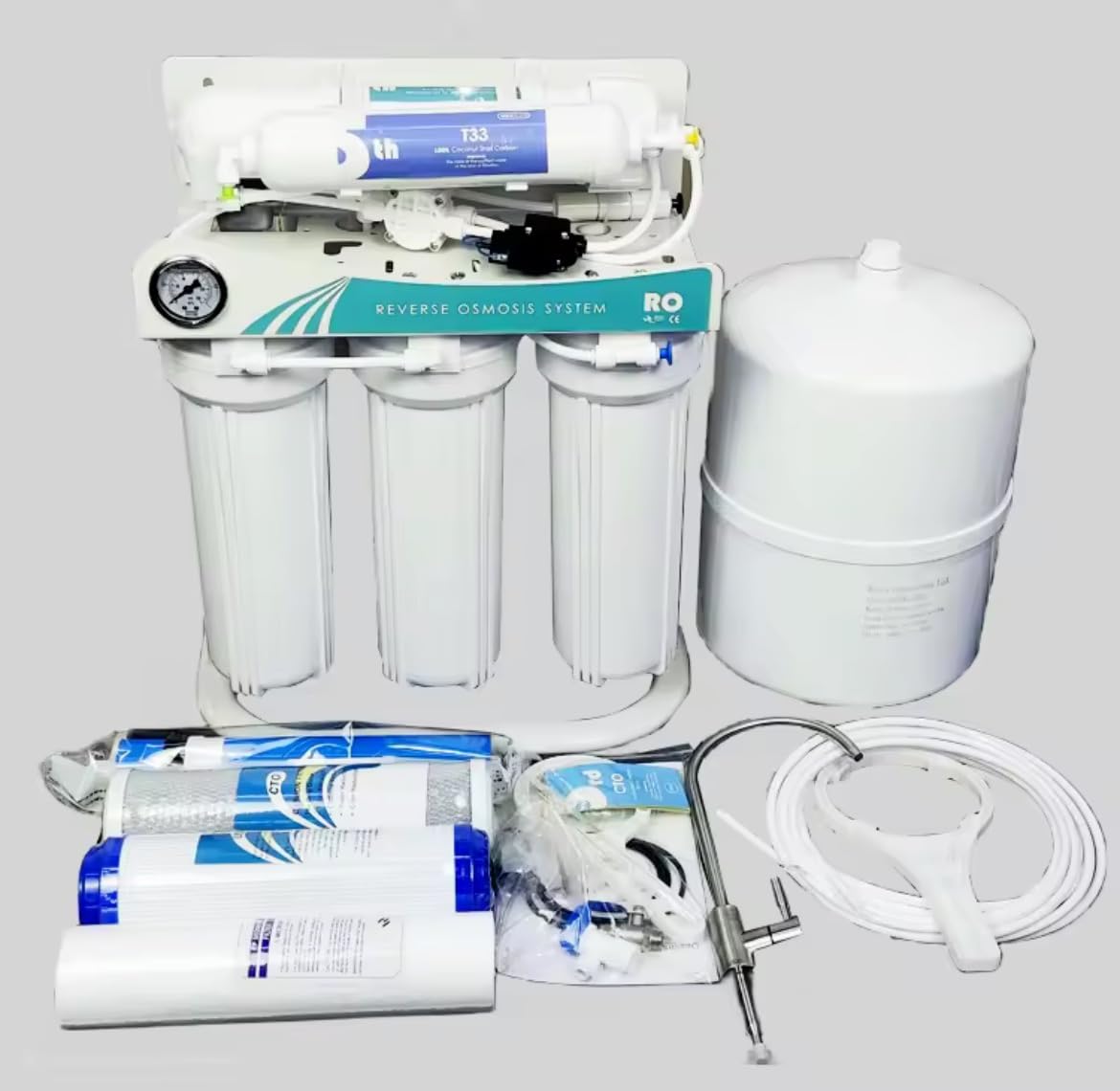 Osmosis Inversa 5 Etapas con Soporte, Purificación de Agua