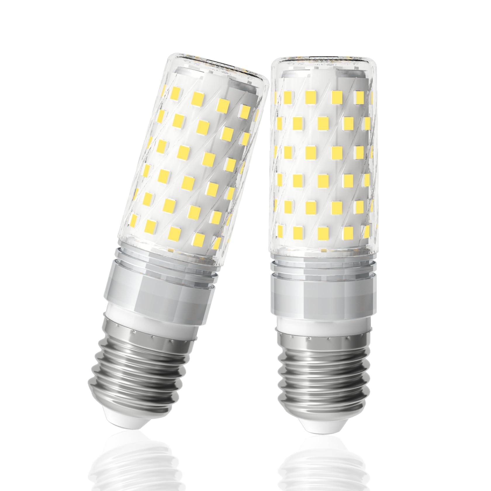 LUTW LED Maiskolben E27 6000K Kaltweiß, 10W LED Glühbirne E27 Ersetzt 130W Glühlampe, Extra Hell 1510LM Mais Glühbirne für Kronleuchter, Wandlamp, Nicht Dimmbar, AC 220-240V, 2 Stück