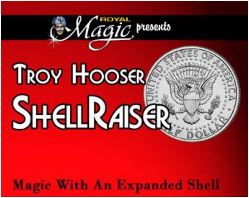 Magic Shell Raiser Magic Trick with an Expanded Half Dollar Shell Coin