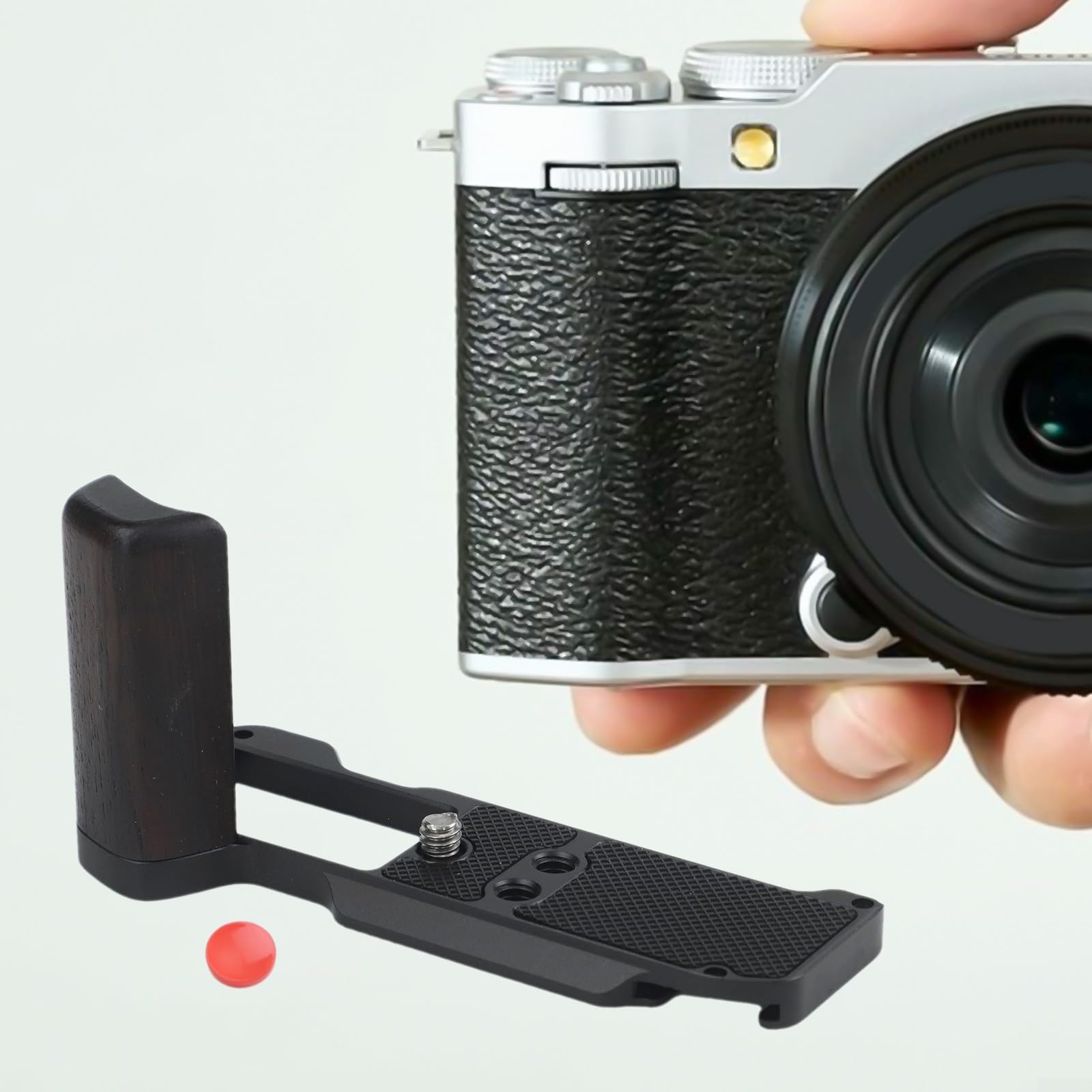 Poignée ergonomique légère avec libération rapide pour Fujifilm XM5 Stabilité et contrôle améliorés (Noir)