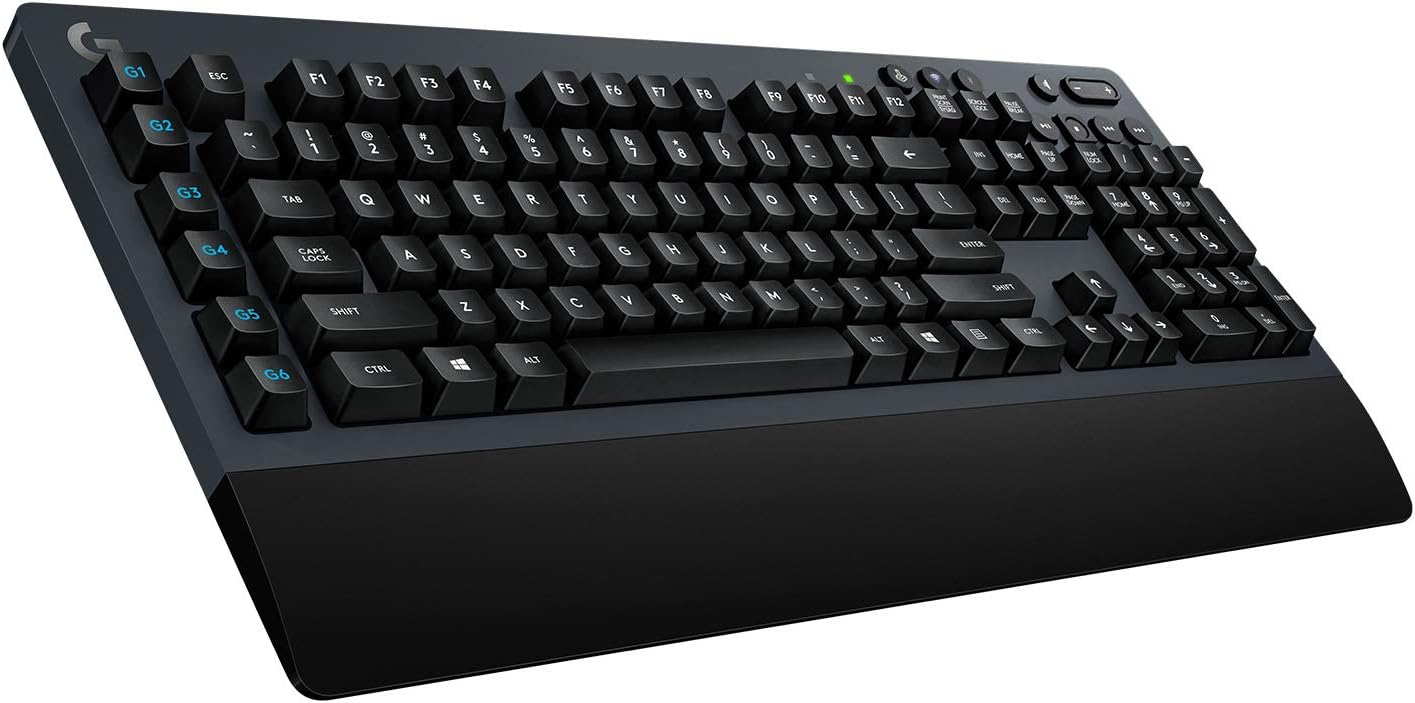 Logitech G613 Lightspeed Wireless Mechanical Gaming Keyboard, Multihost 2.4 GHz + Blutooth Connectivity - Black