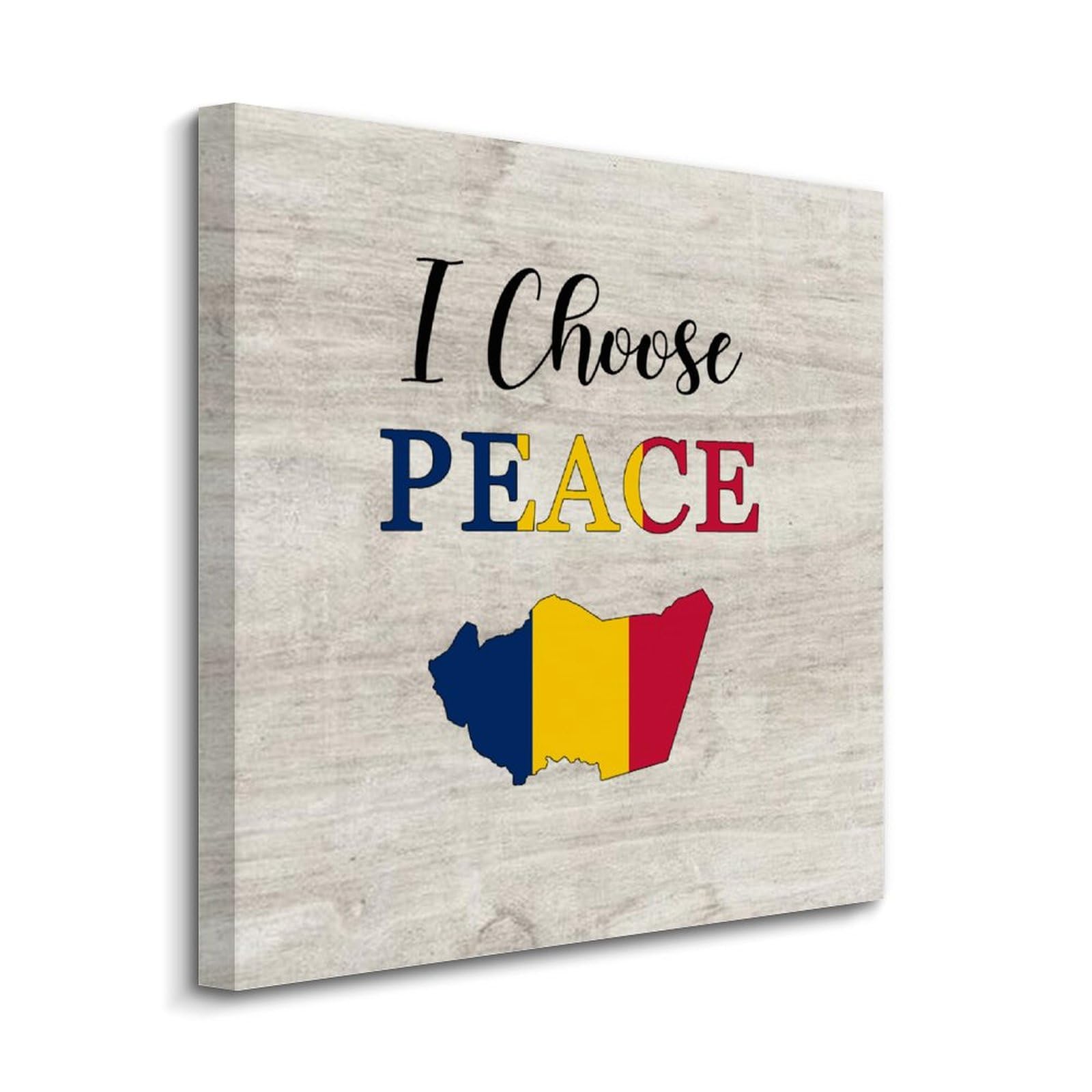 Lienzo de pared de la bandera de Chad para una decoración inspiradora en la escuela y el hogar 8