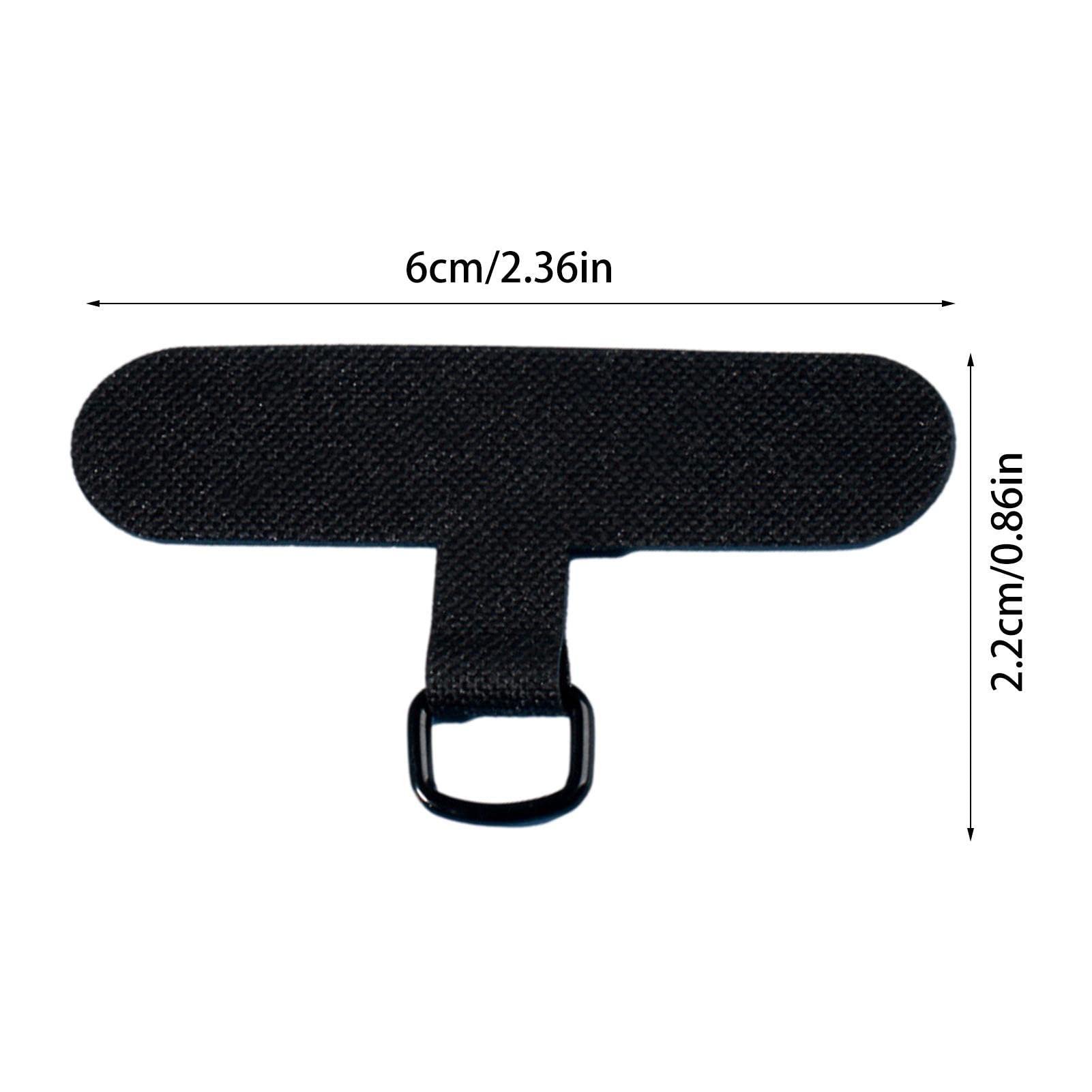 Patch Lanière Téléphone Sécurité Amovible 2 Couches – Universel Indéchirable Avec Anneau Métal Pour Coque Smartphone