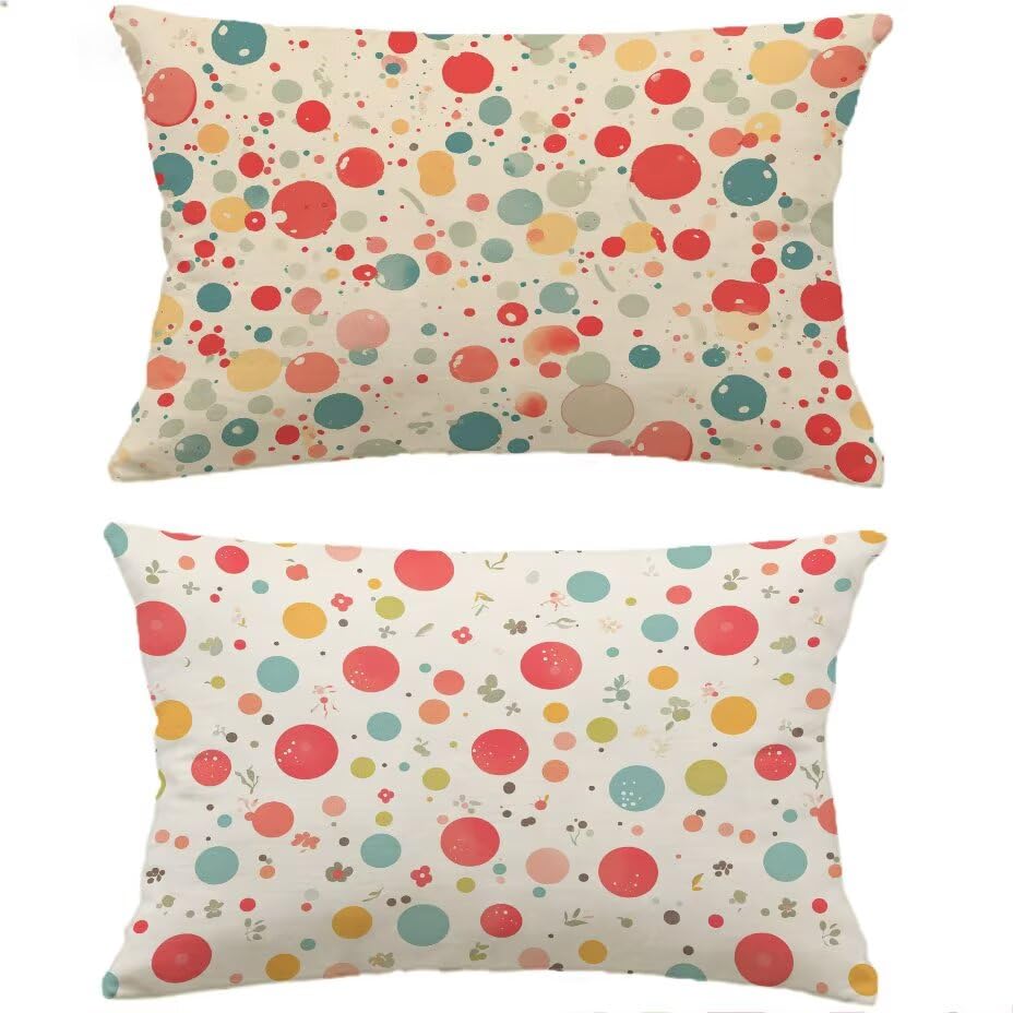Housse de coussin décorative crème 40x70 cm pour canapé jardin - 2