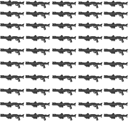 Miniatura 5 de -MOC - Juego de 29 piezas de minifigs de ciencia ficción Space Wars, juego de armas de pintura en aerosol, kit de juguete de bloque de construcción