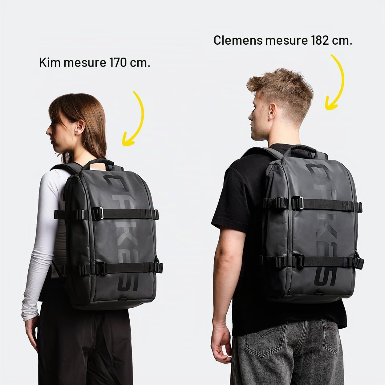 OAK25 Sac à Dos Femmes & Hommes Réfléchissant - Luminite Daybag - Grand Sac à Dos pour Vélo Université Travail - Daypack 17L avec Compartiment pour Ordinateur Portable - Resistant à l'Eau