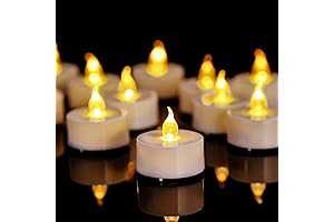 24-Pack Flameless LED Tea Lights for a Cozy Bedroom Ambiance