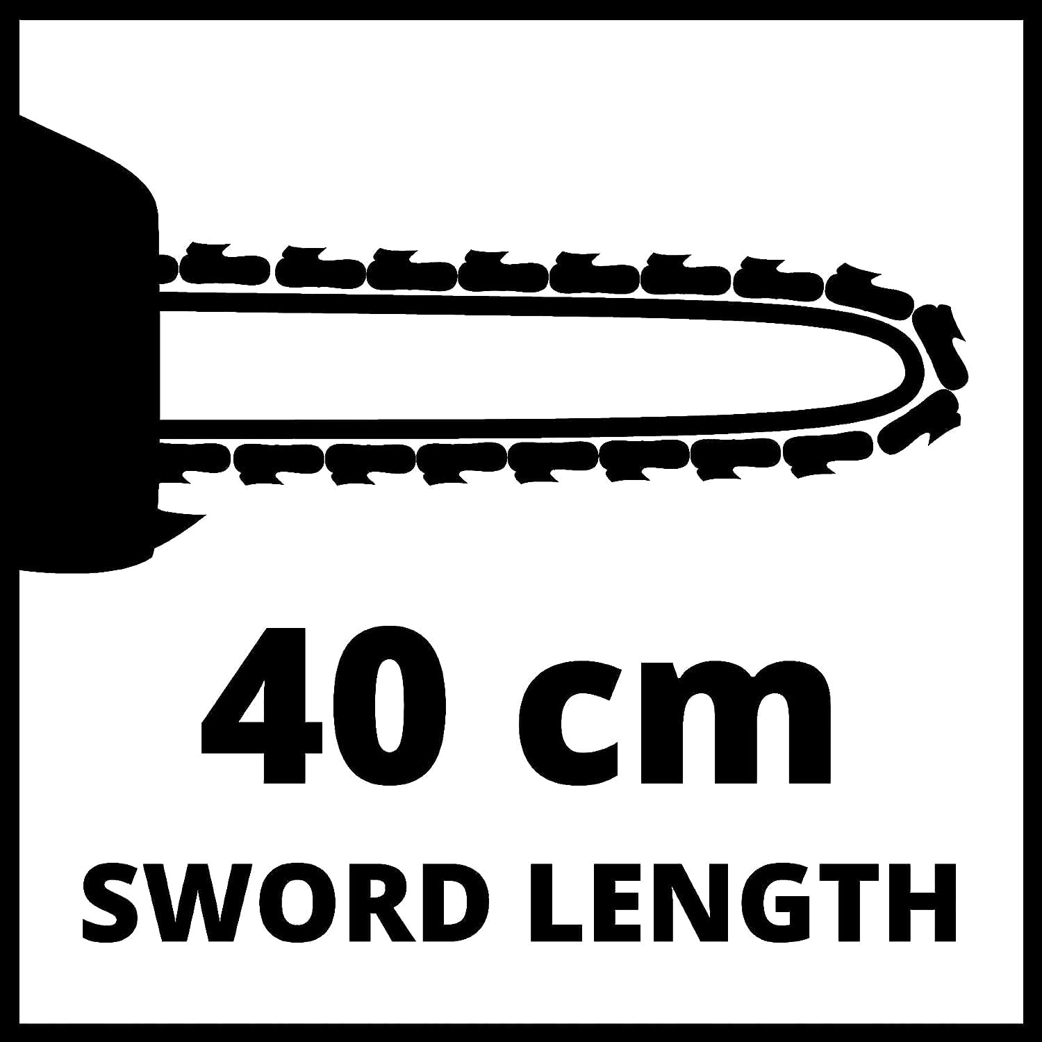 Einhell Motosierra eléctrica GE-EC 2240 (2200 W, longitud de corte: 37.5 cm, velocidad de coste: 15m/s, 7800 rpm, espada y cadena de calidad OREGON)