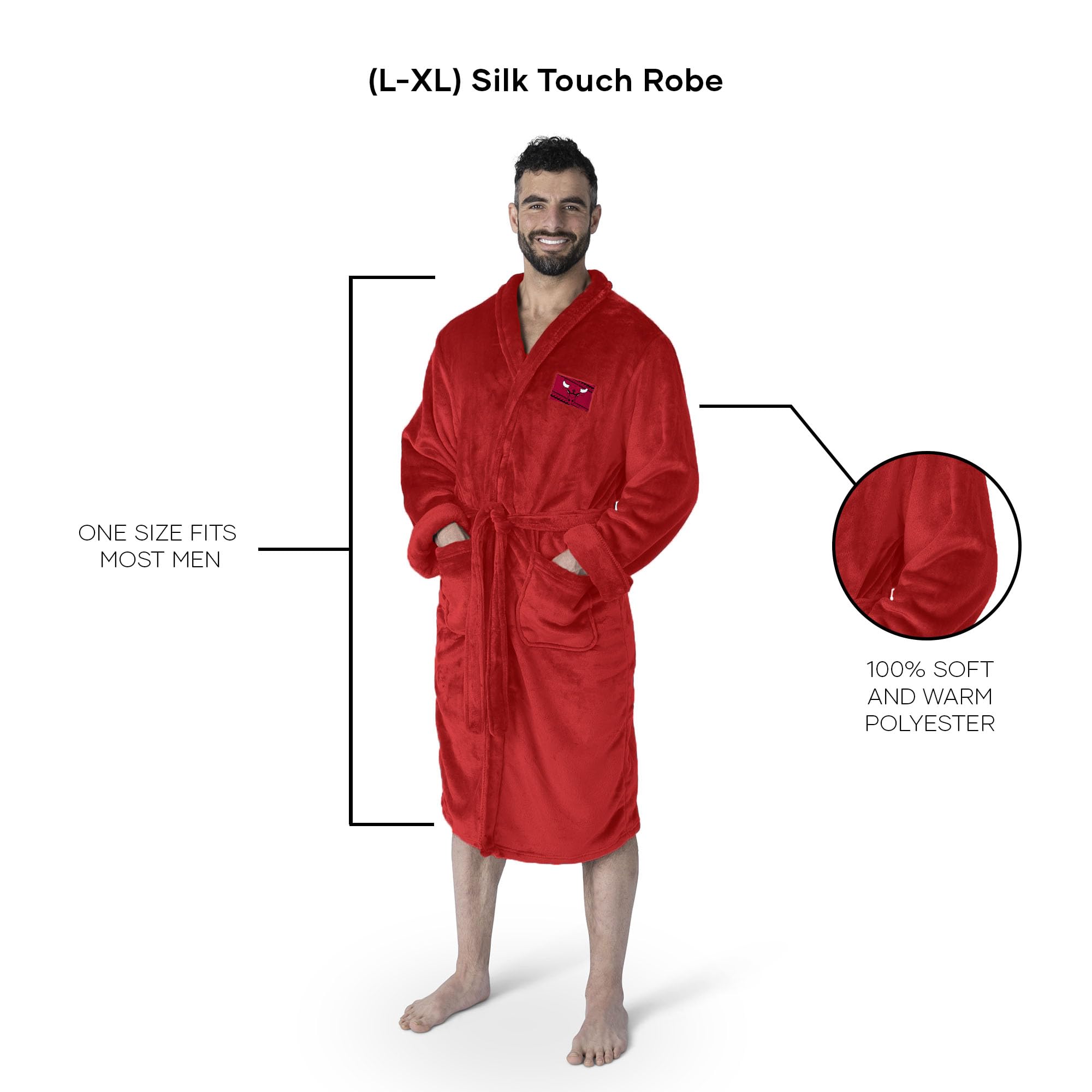 Northwest Patch Silk Touch Robe Accappatoio in Seta con Toppa Transfer Uomo