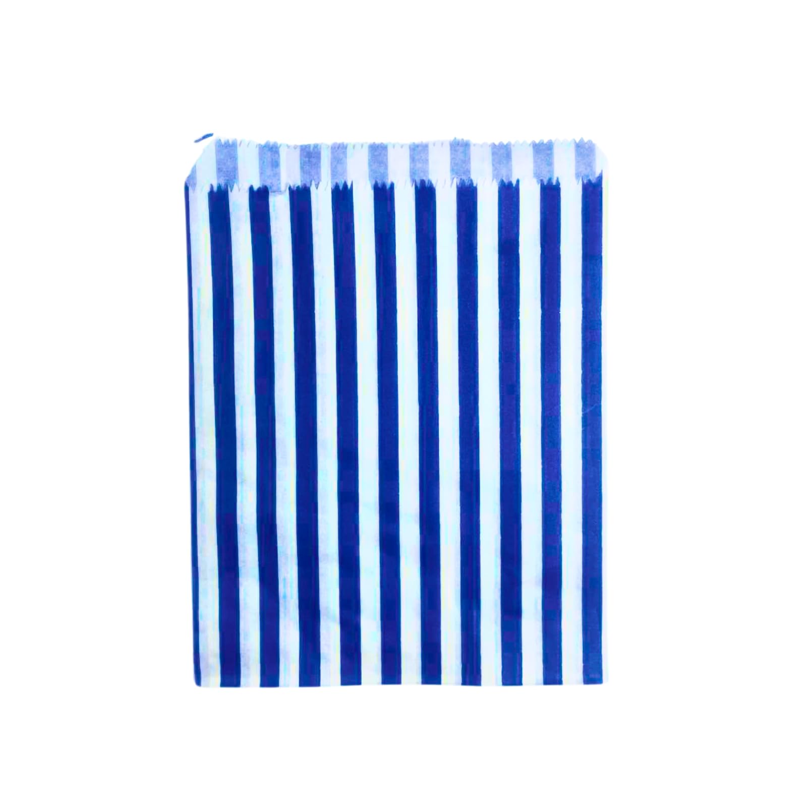 Navy Blue Pick N Mix Sweet Candy Striped Paper Treat Bags - 7x9" Pack of 500