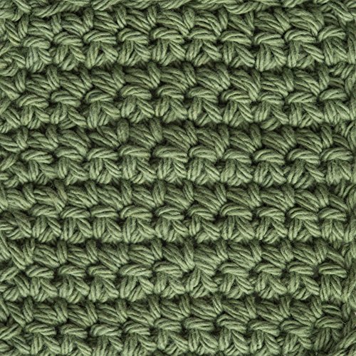 Image of Lily Sugar 'N Cream The Original Solid Yarn, 2.5oz, Medium 4 Gauge, 100% Cotton - Sage Green - Machine Wash & Dry (Pack of 2)