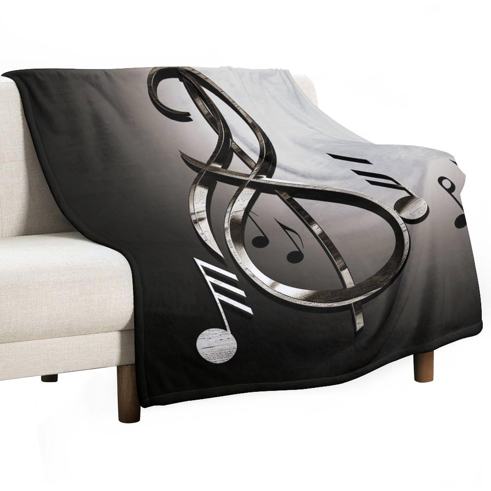 Couverture flanelle luxueuse et chaude au design imprimé de prestige