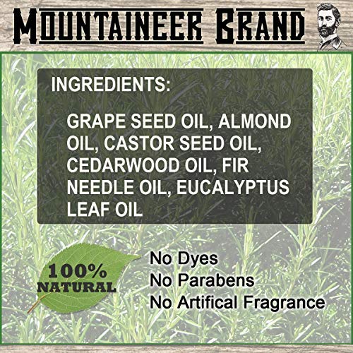 Mountaineer Brand Premium Beard Oil For Men - Best Men's Beard Oil, Hair Growth Care To Have Smooth, Subtle Shine, Healthy Beard Growth Oil Conditioner With Wv Timber Fresh Scent - Two Ounces 2 Pack #TOP4
