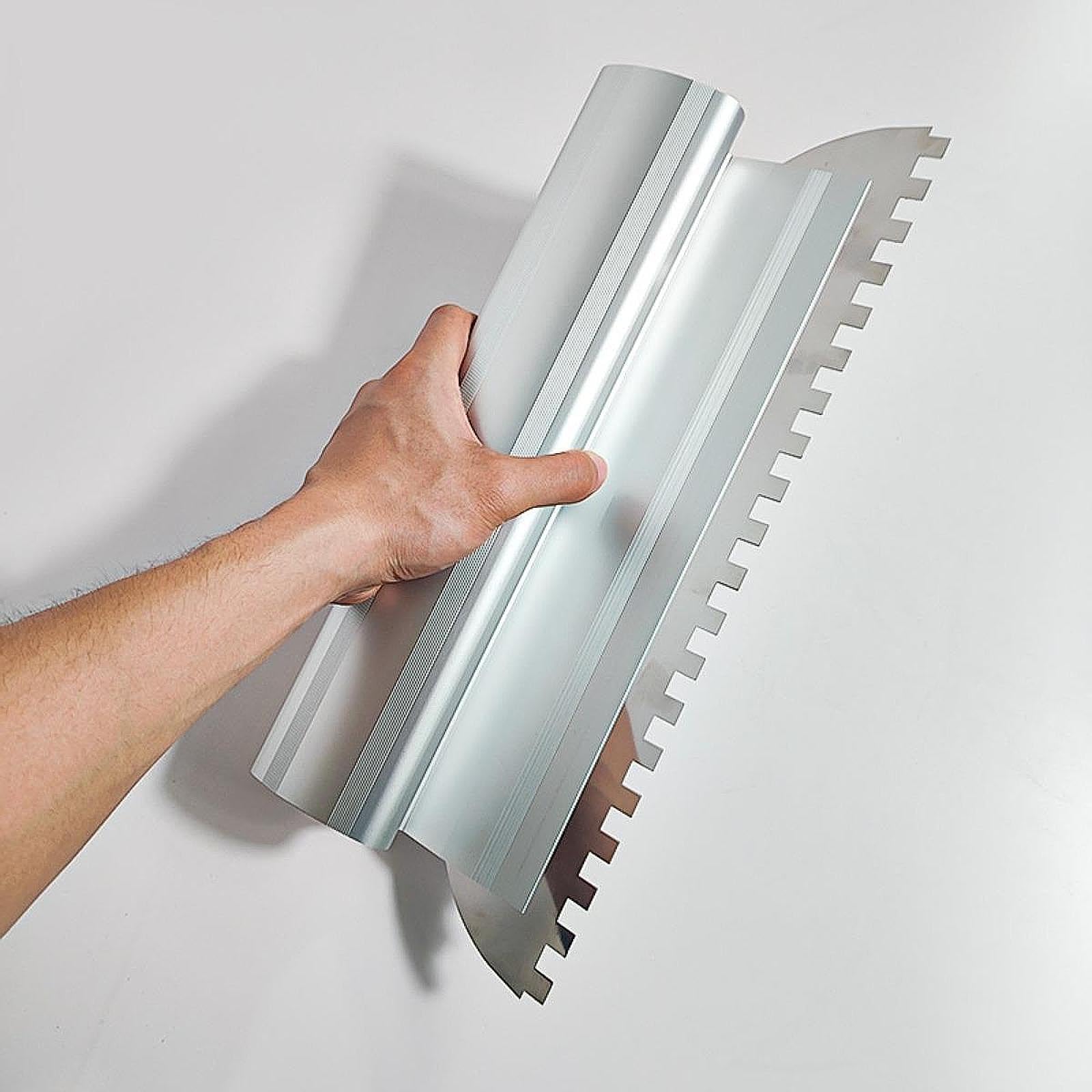 Paleta de Albañilería de Muesca Cuadrada, Herramienta de Construcción, Resistente Al óxido, Paleta de Albañilería Manual, Herramienta para Azul, Grande