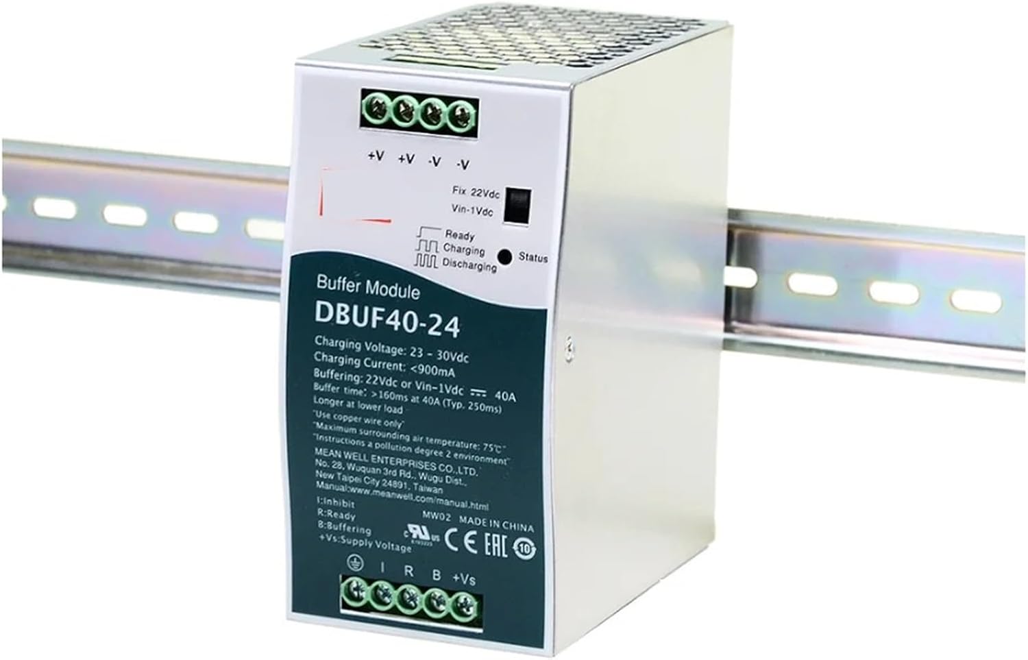 24V/40A DIN RailType Buffer Module DBUF40-24