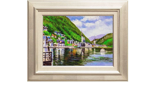 油絵「初夏のハルシュタット」F100号 原画