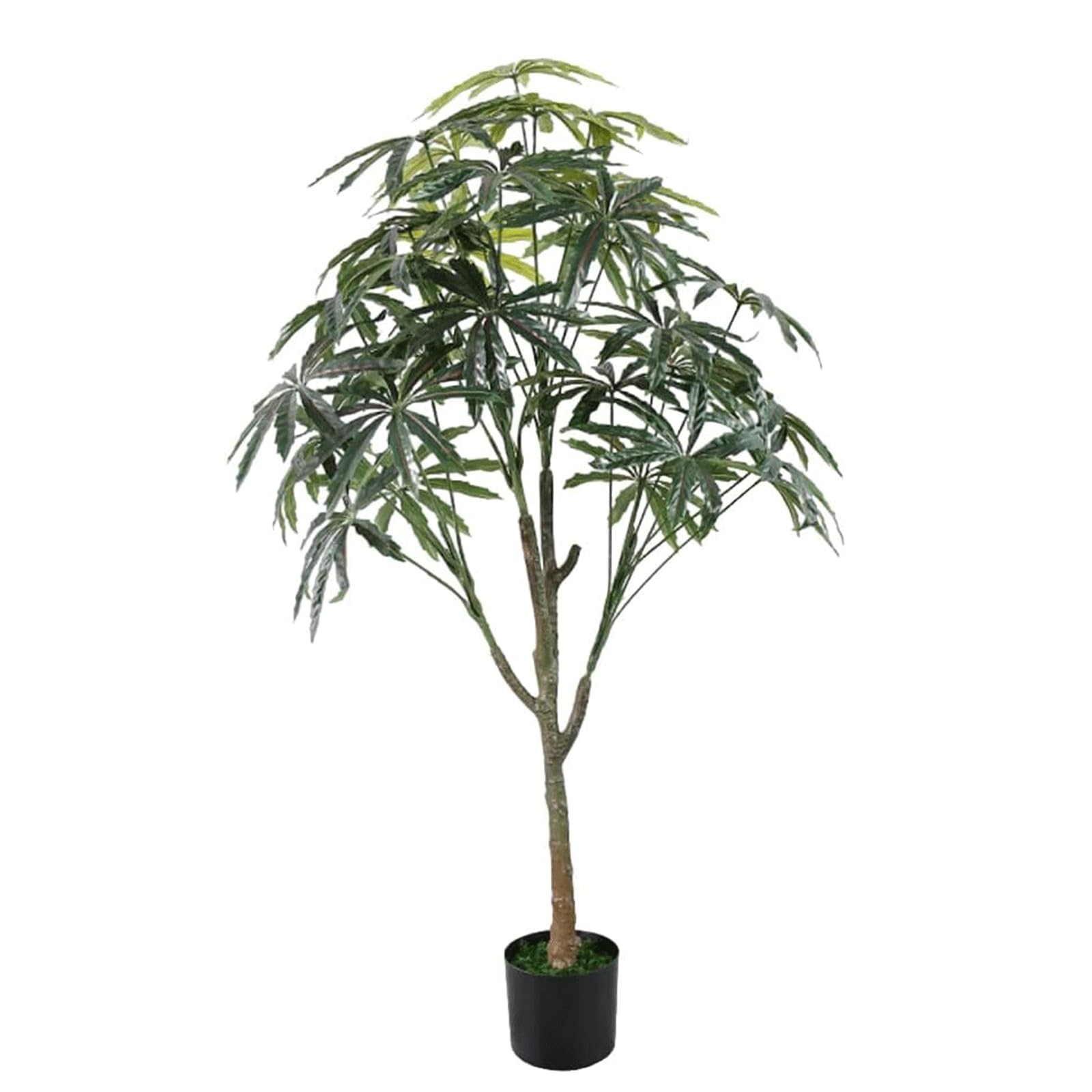 GLJTUO fake tree Artificial Trees With Black Pot 4.9 Feet Fake Tree Realistic Simulation Tree For Home Office Living Room Artificial Plant Realistic Design