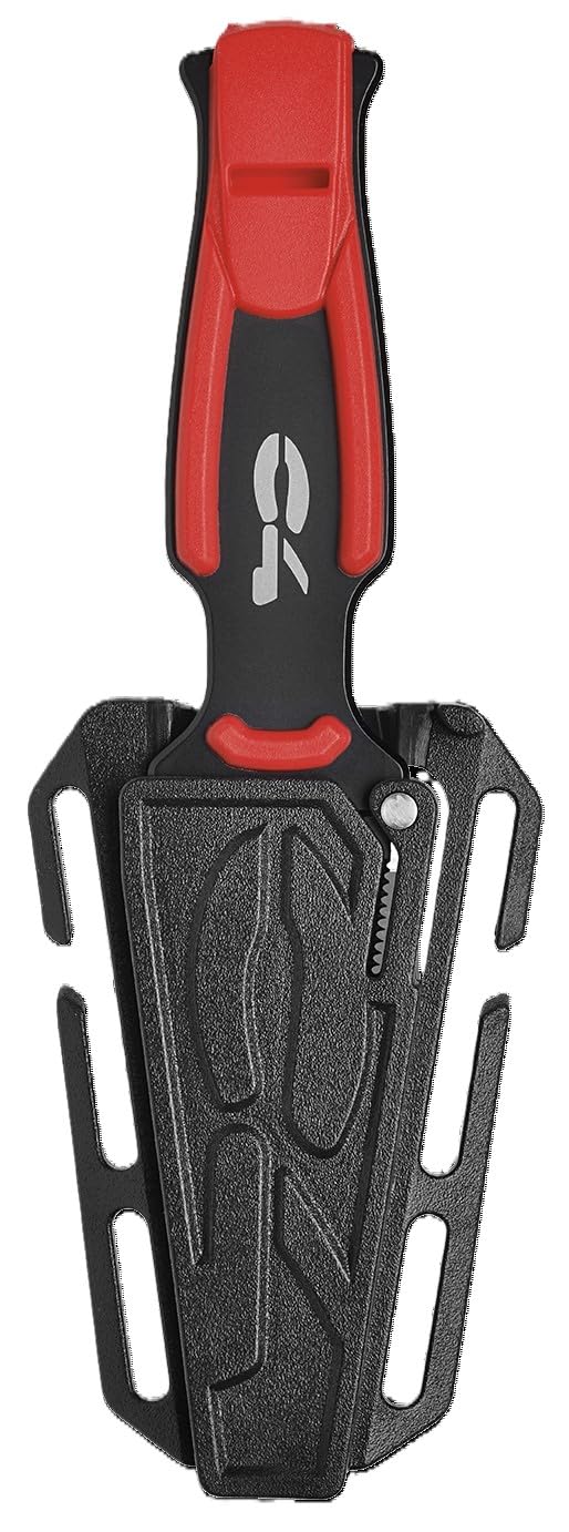 C4 RONIN Coltello per attività Subacquee in acciaio inossidabile (Rosso)