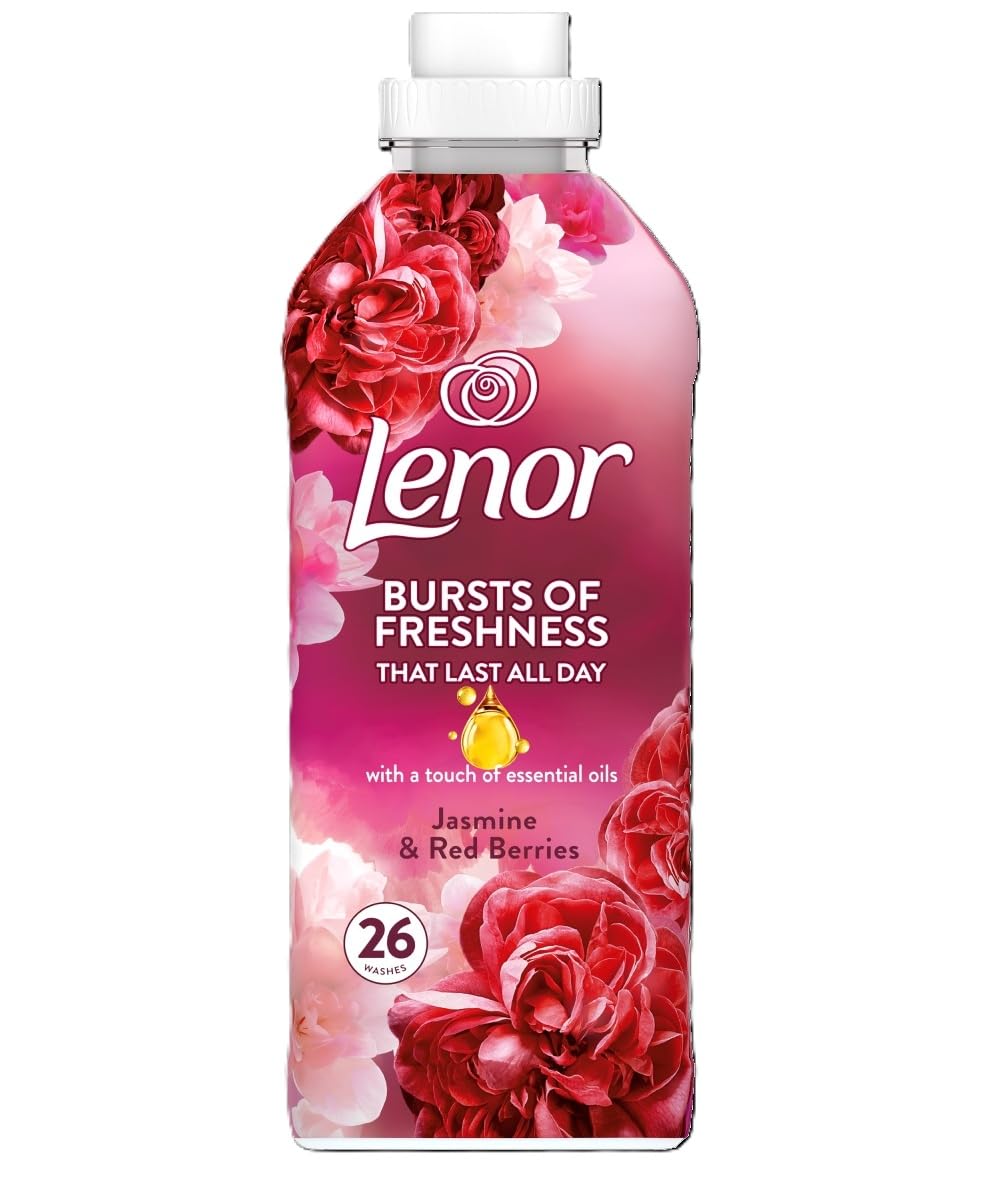 Lenor płyn do płukania tkanin – jaśmin i czerwone jagody – 858 ml / 26 cykli prania